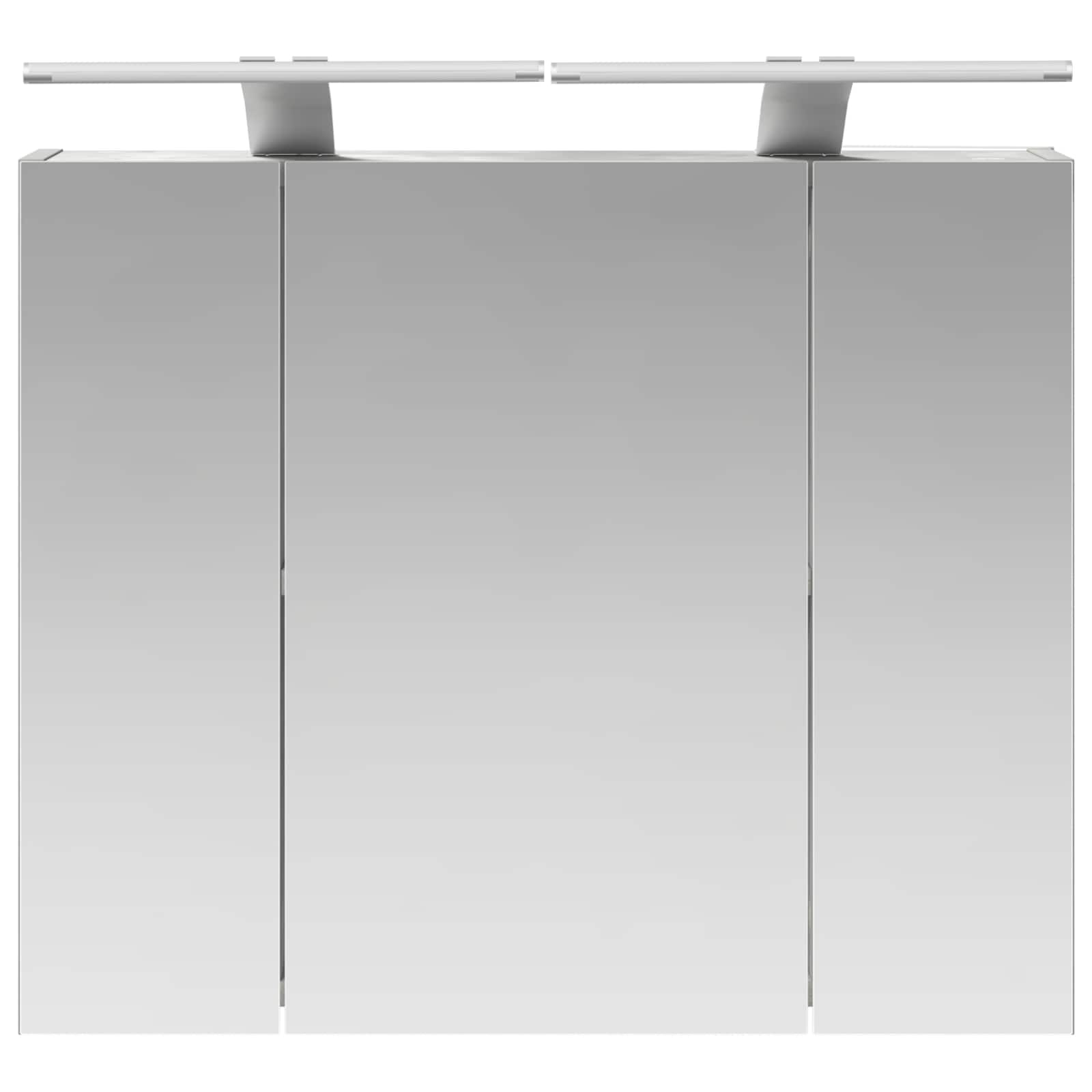 Kupaonski ormar s ogledalom Betonski sivi 60 x 14,5 x 50 cm