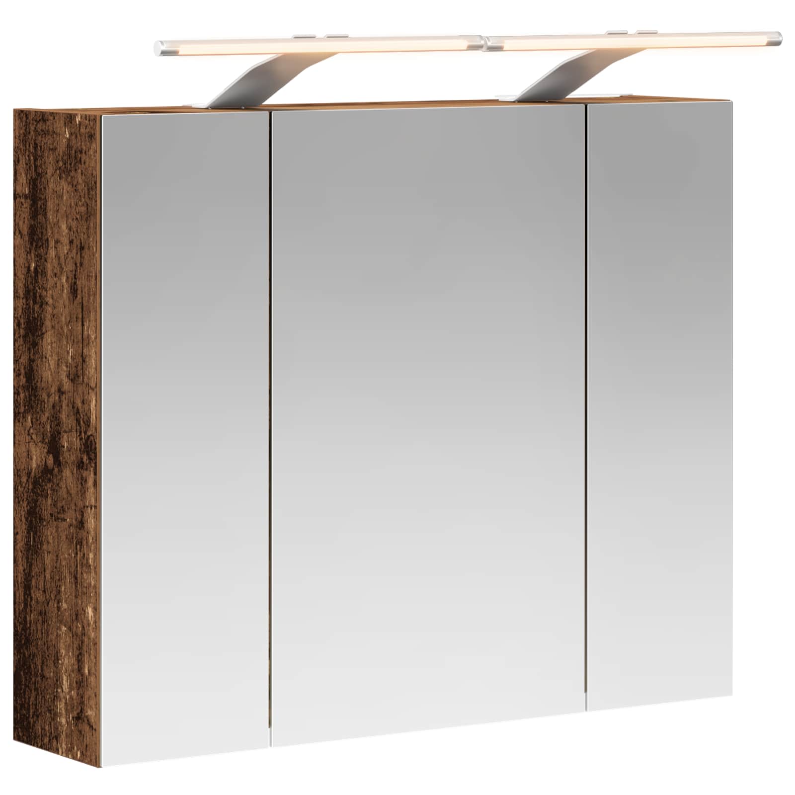 Kupaonski ormar s ogledalom Staro drvo 60 x 14,5 x 50 cm