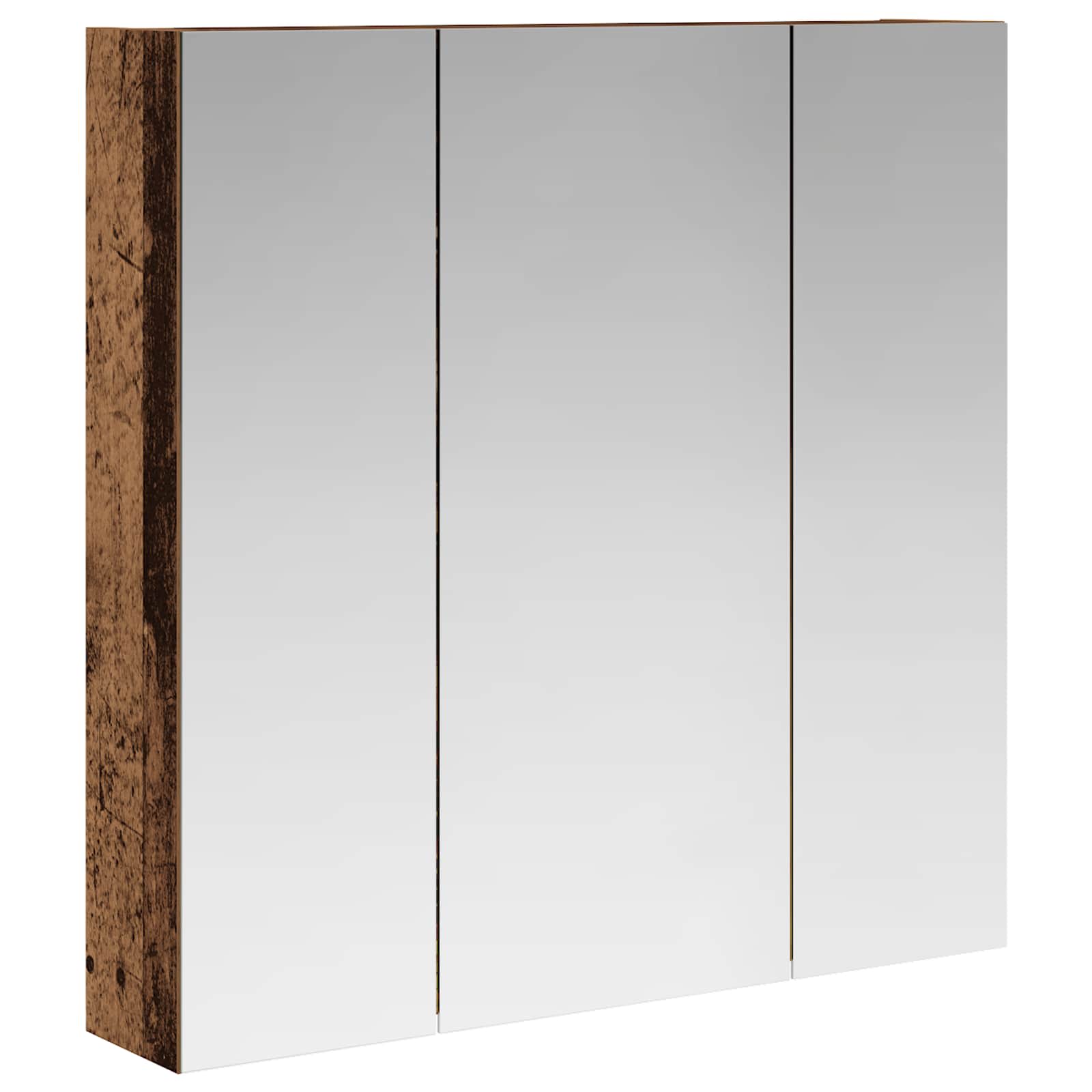 Kupaonski ormar s ogledalom Staro drvo 70 x 14,5 x 70 cm