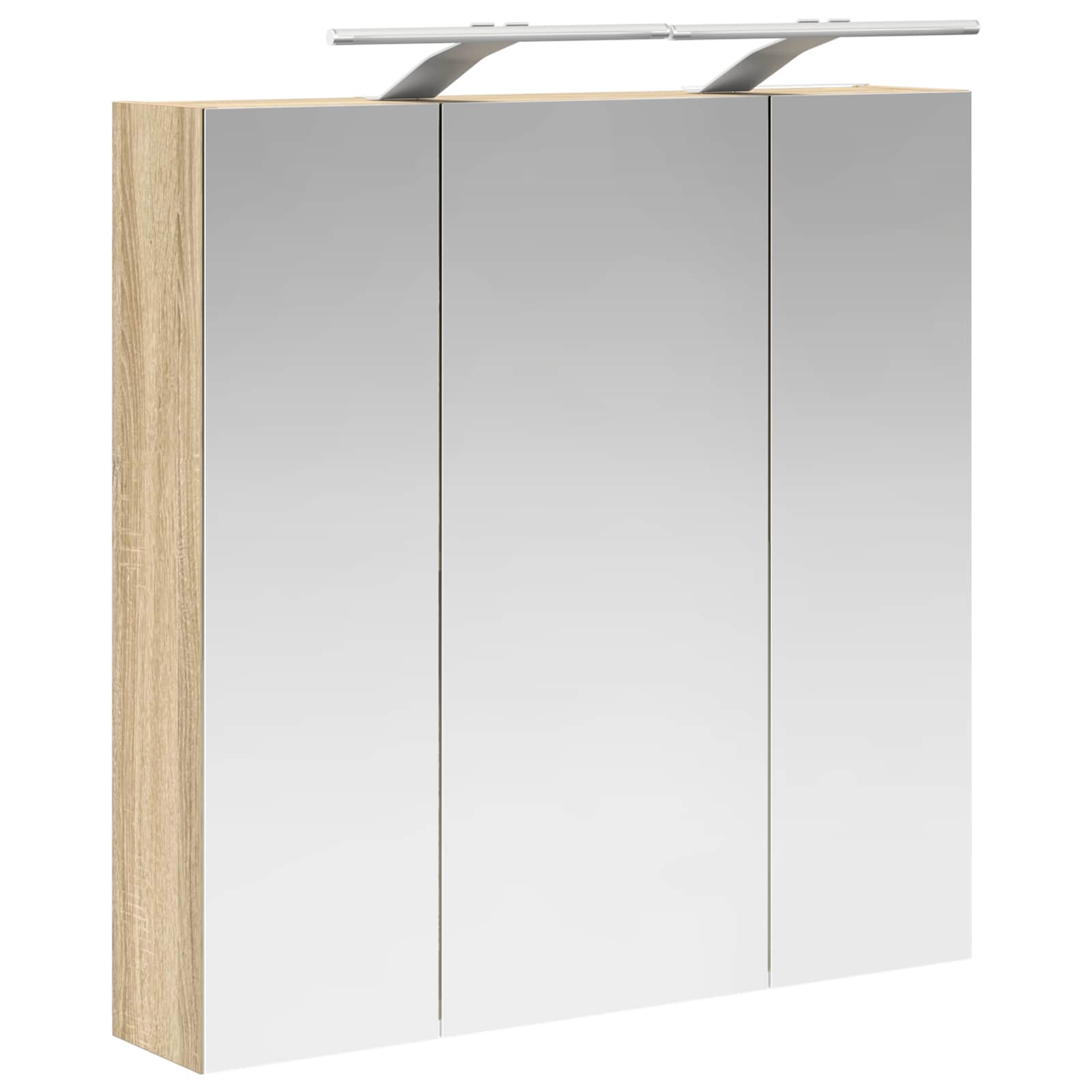 Kupaonski ormar s ogledalom Sonoma hrast 70 x 14,5 x 70 cm