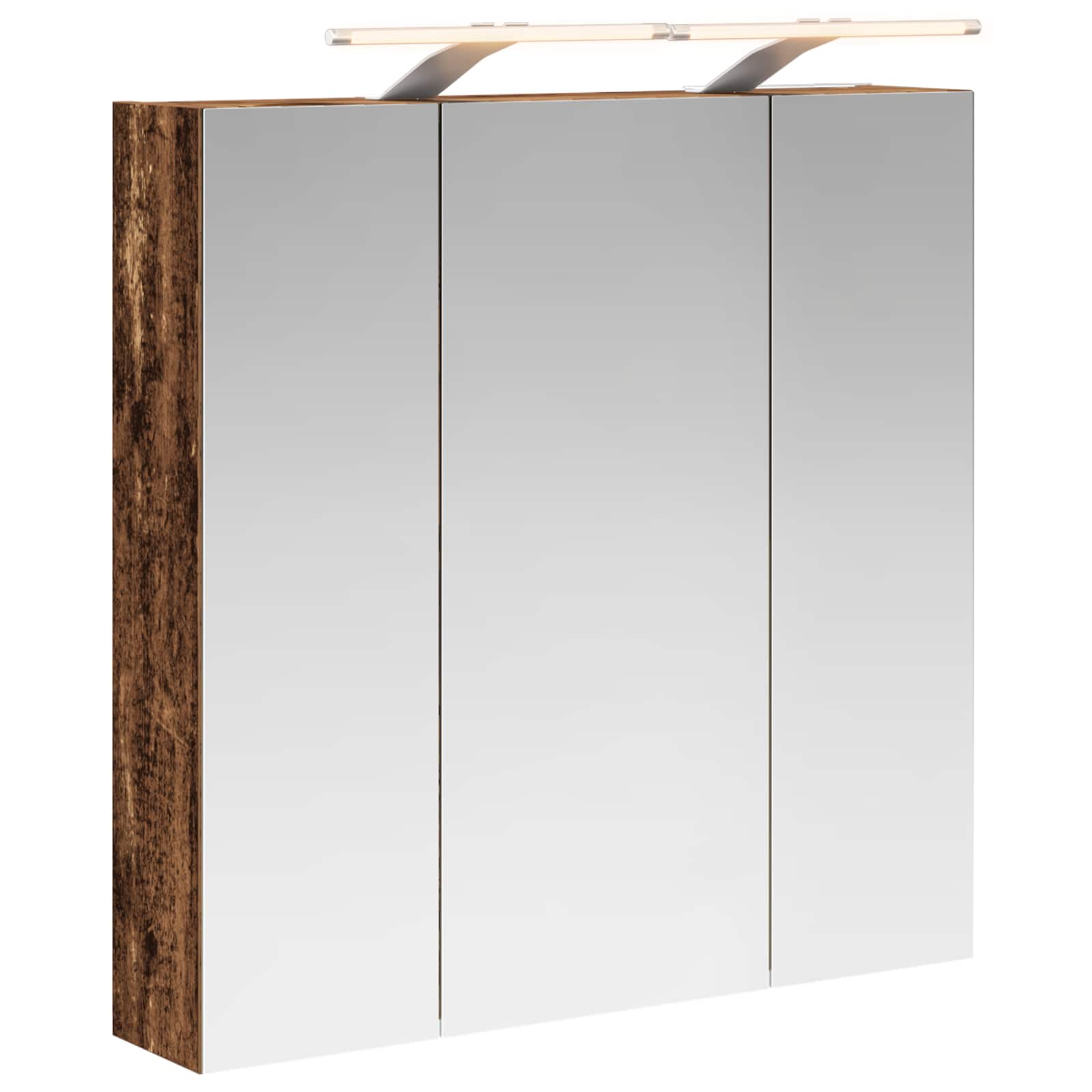Kupaonski ormar s ogledalom Staro drvo 70 x 14,5 x 70 cm