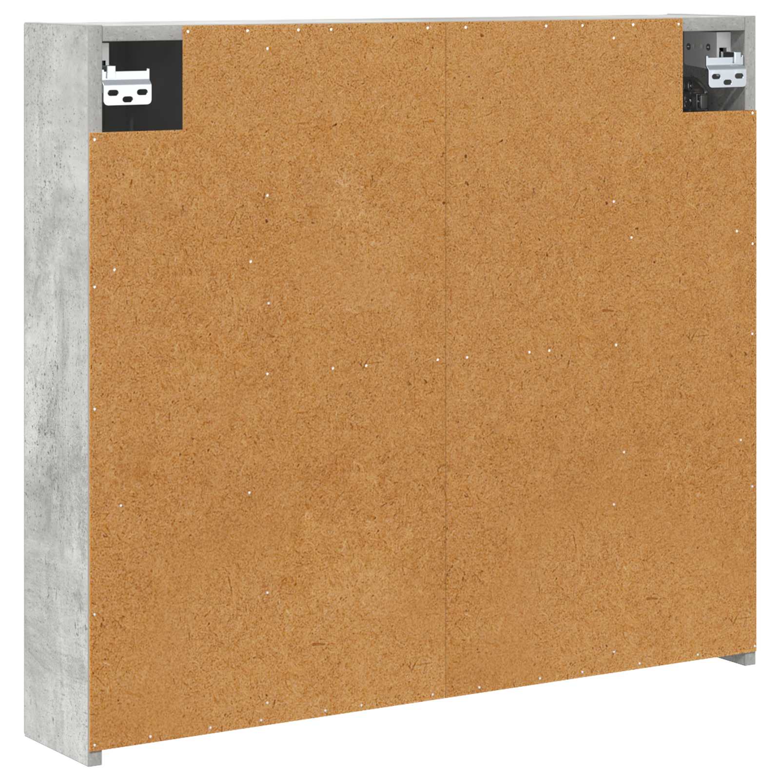 Kupaonski ormar s ogledalom Betonski sivi 80 x 14.5 x 70 cm
