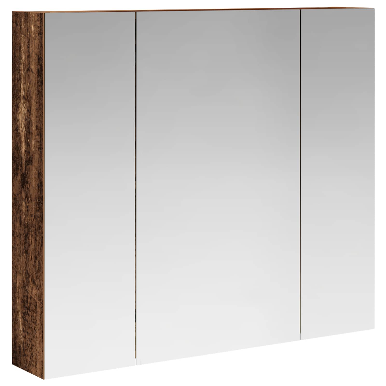 Kupaonski ormar s ogledalom Zidne Staro drvo 80 x 14.5 x 70 cm