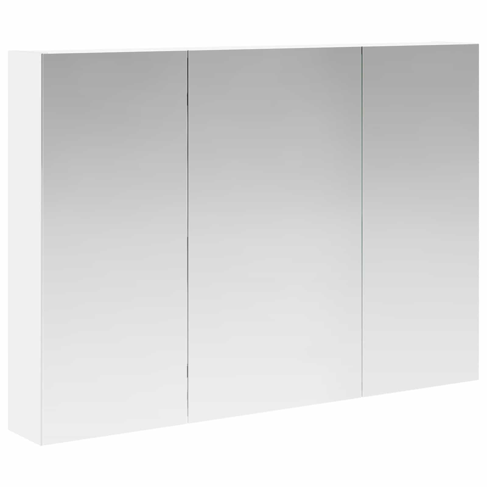 Kupaonski ormar s ogledalom Bijelo 100 x 14,5 x 70 cm