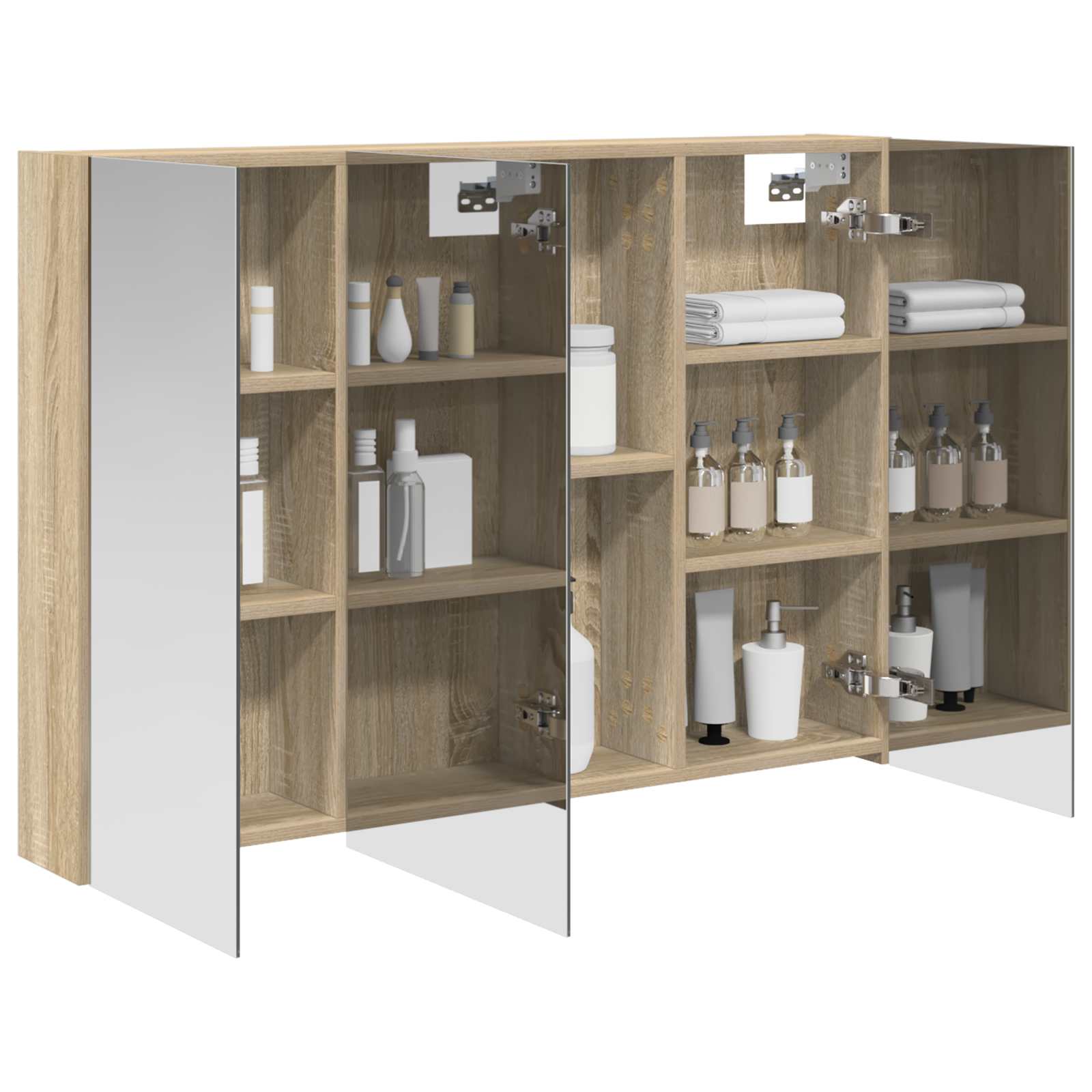 Kupaonski ormar s ogledalom Sonoma hrast 100 x 14,5 x 70 cm