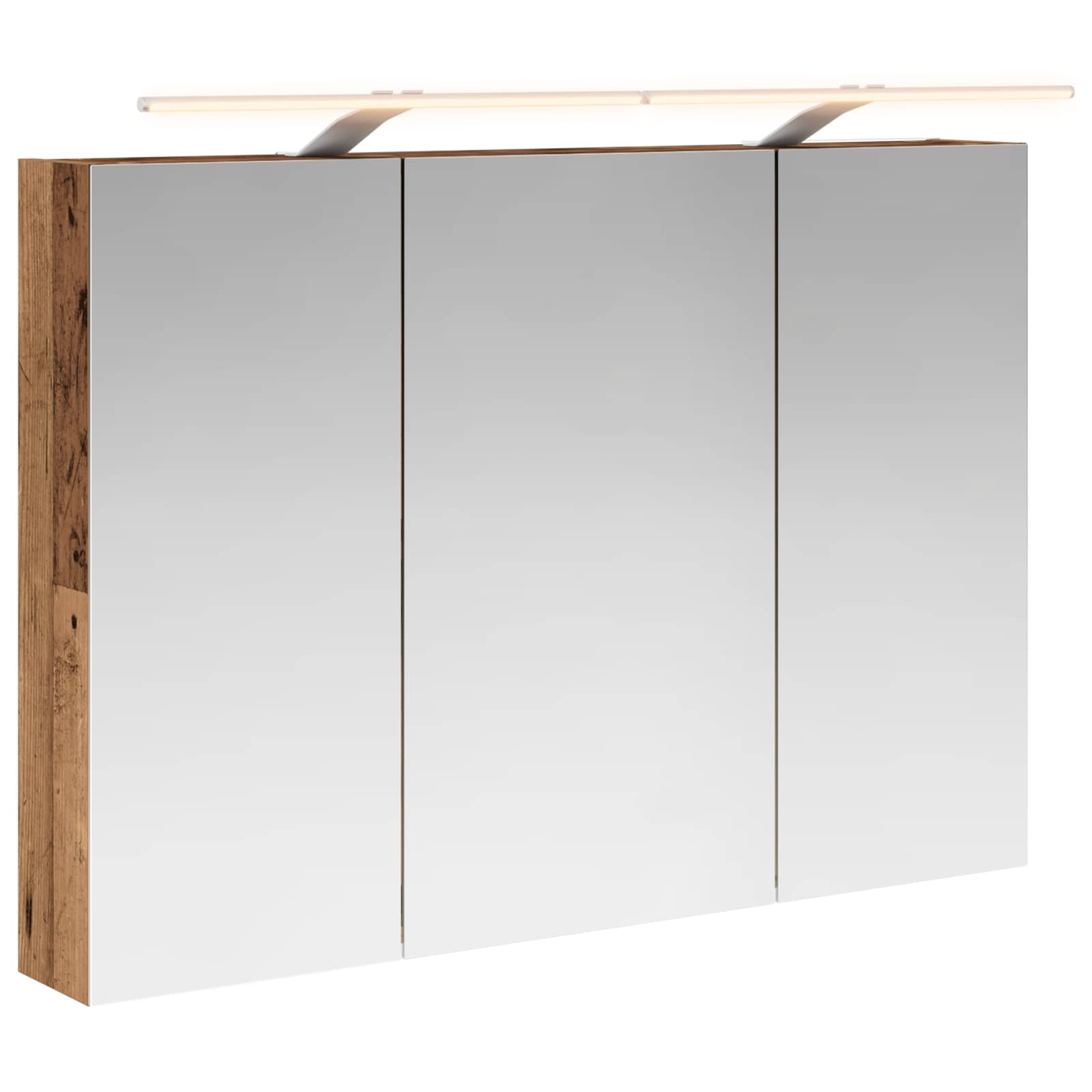 Kupaonski ormar s ogledalom Zidne Staro drvo 100 x 14,5 x 70 cm