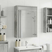 Kupaonski ormar s ogledalom Betonski sivi 43 x 16 x 62.5 cm