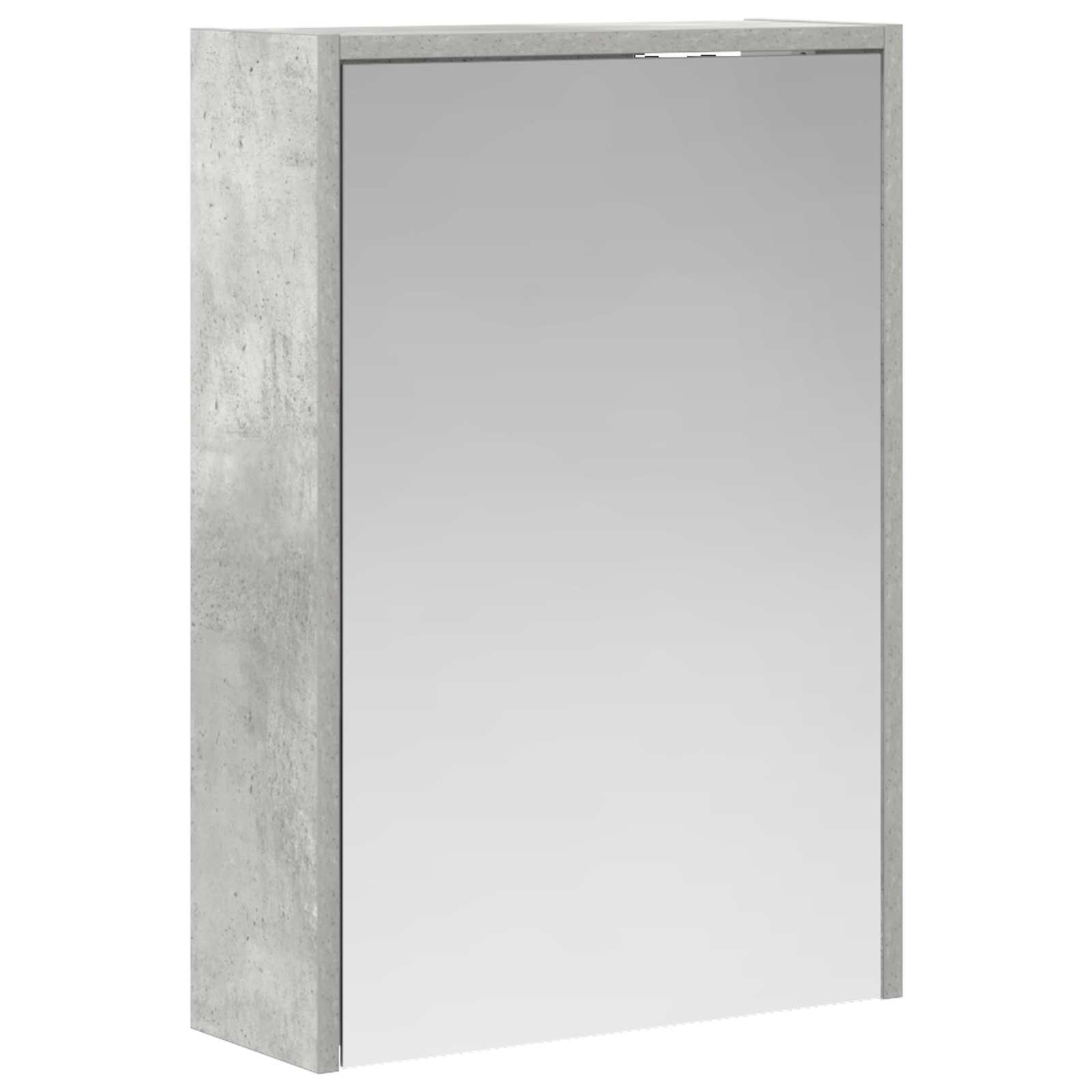 Kupaonski ormar s ogledalom Betonski sivi 43 x 16 x 62.5 cm