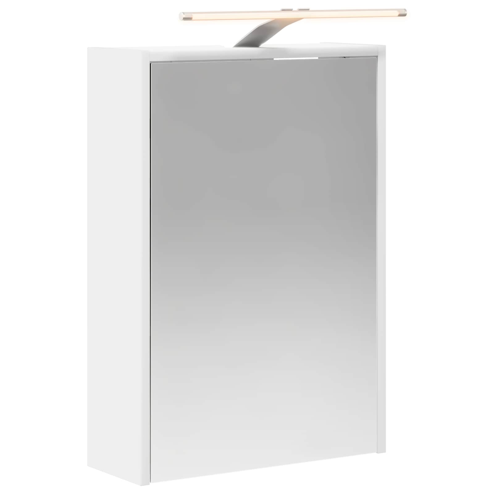 Kupaonski ormar s ogledalom s policom Bijelo 43 x 16 x 62.5 cm