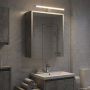 Kupaonski ormar s ogledalom Betonski sivi 43 x 16 x 62.5 cm