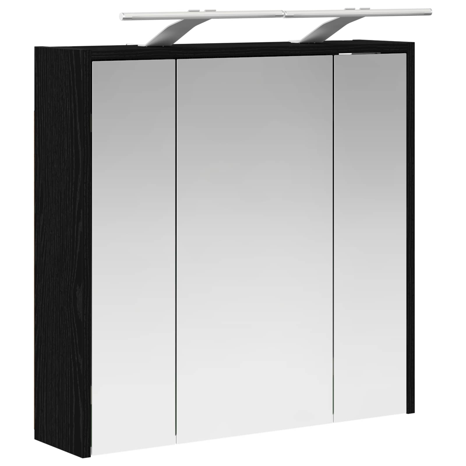 Kupaonski ormar s ogledalom Crni hrast 63,5 x 16 x 62,5 cm