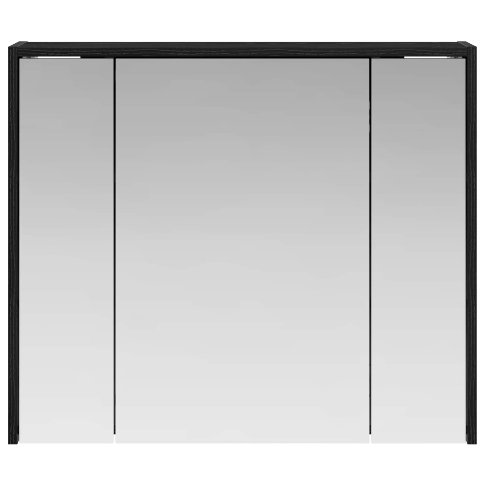 Kupaonski ormar s ogledalom Crni hrast 73,5 x 16 x 62,5 cm