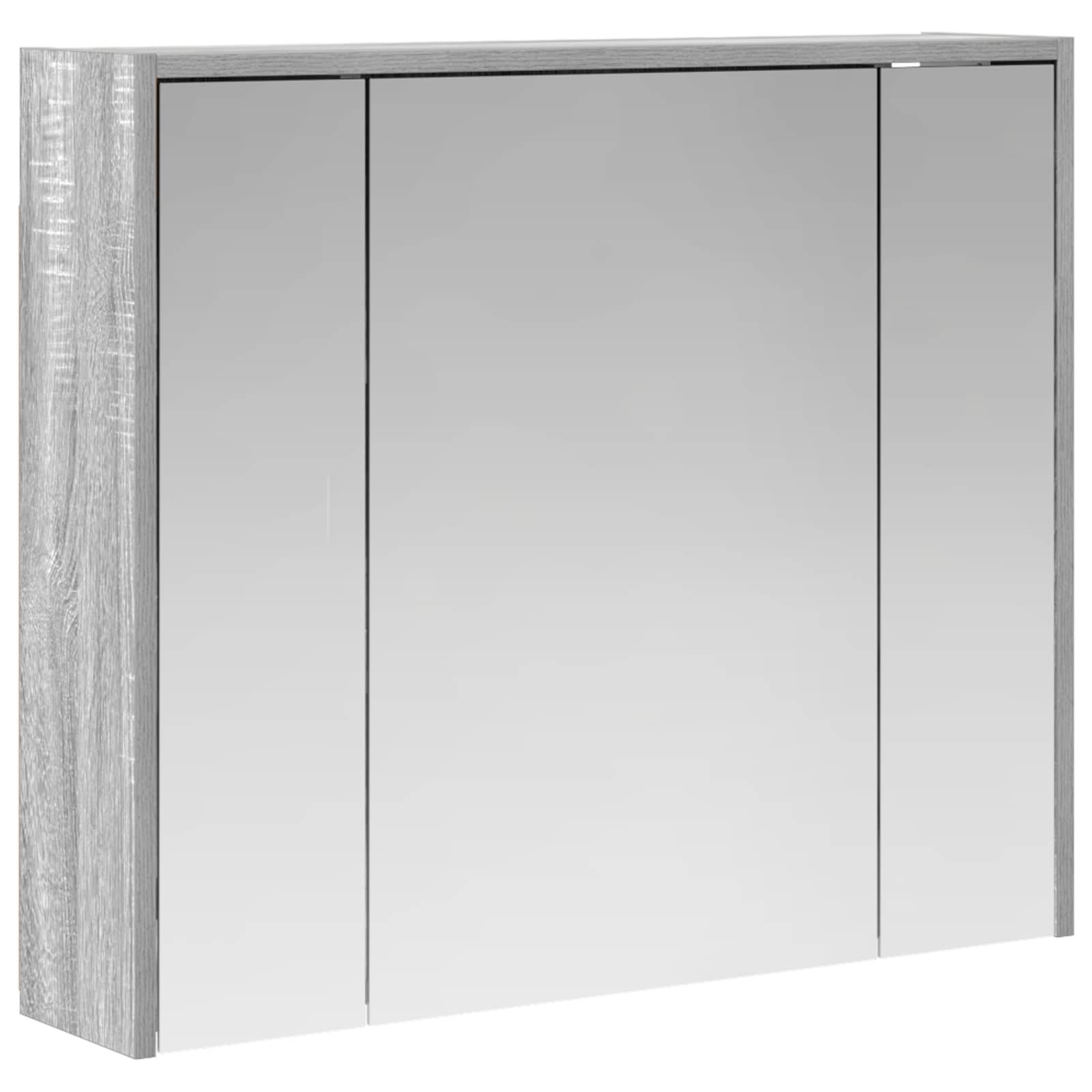 Kupaonski ormar s ogledalom Siva Sonoma 73,5 x 16 x 62,5 cm