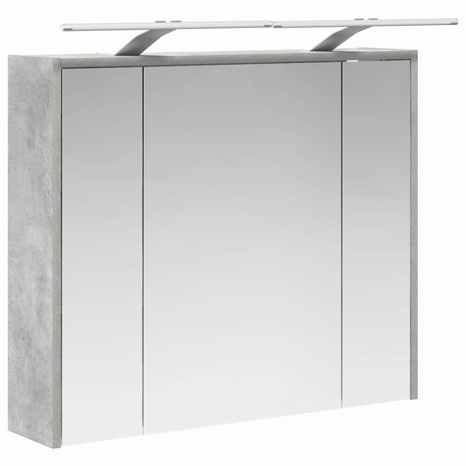 Kupaonski ormar s ogledalom Betonski sivi 73,5 x 16 x 62,5 cm