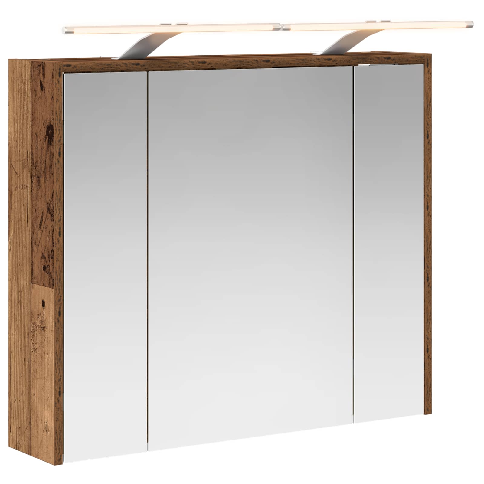 Kupaonski ormar s ogledalom Staro drvo 73,5 x 16 x 62,5 cm