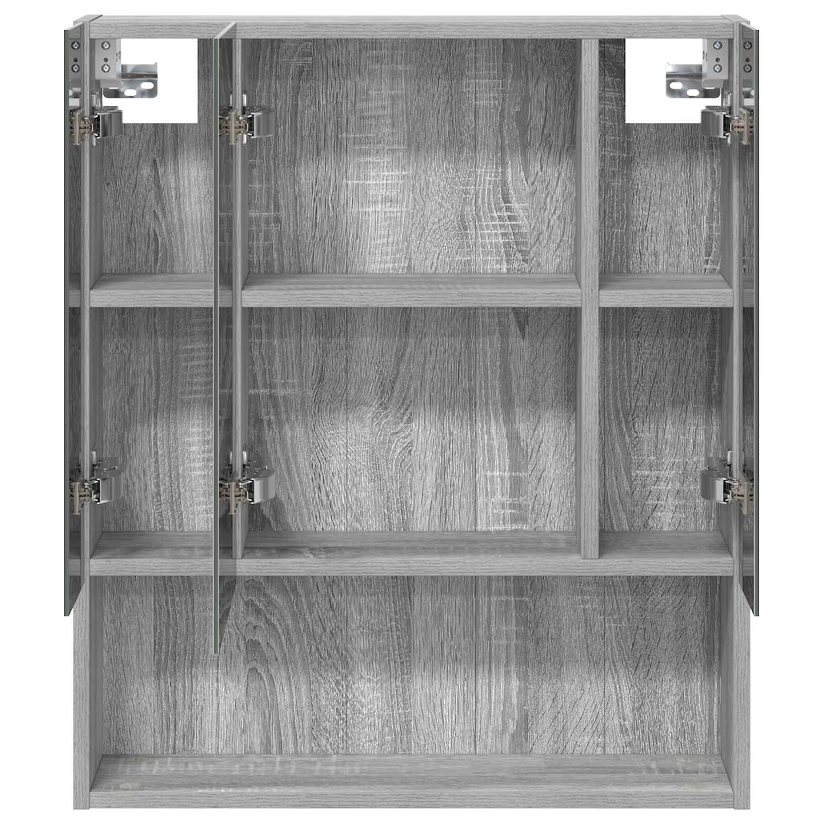 Kupaonski ormar s ogledalom Zidne Siva Sonoma 60 x 14.5 x 70 cm