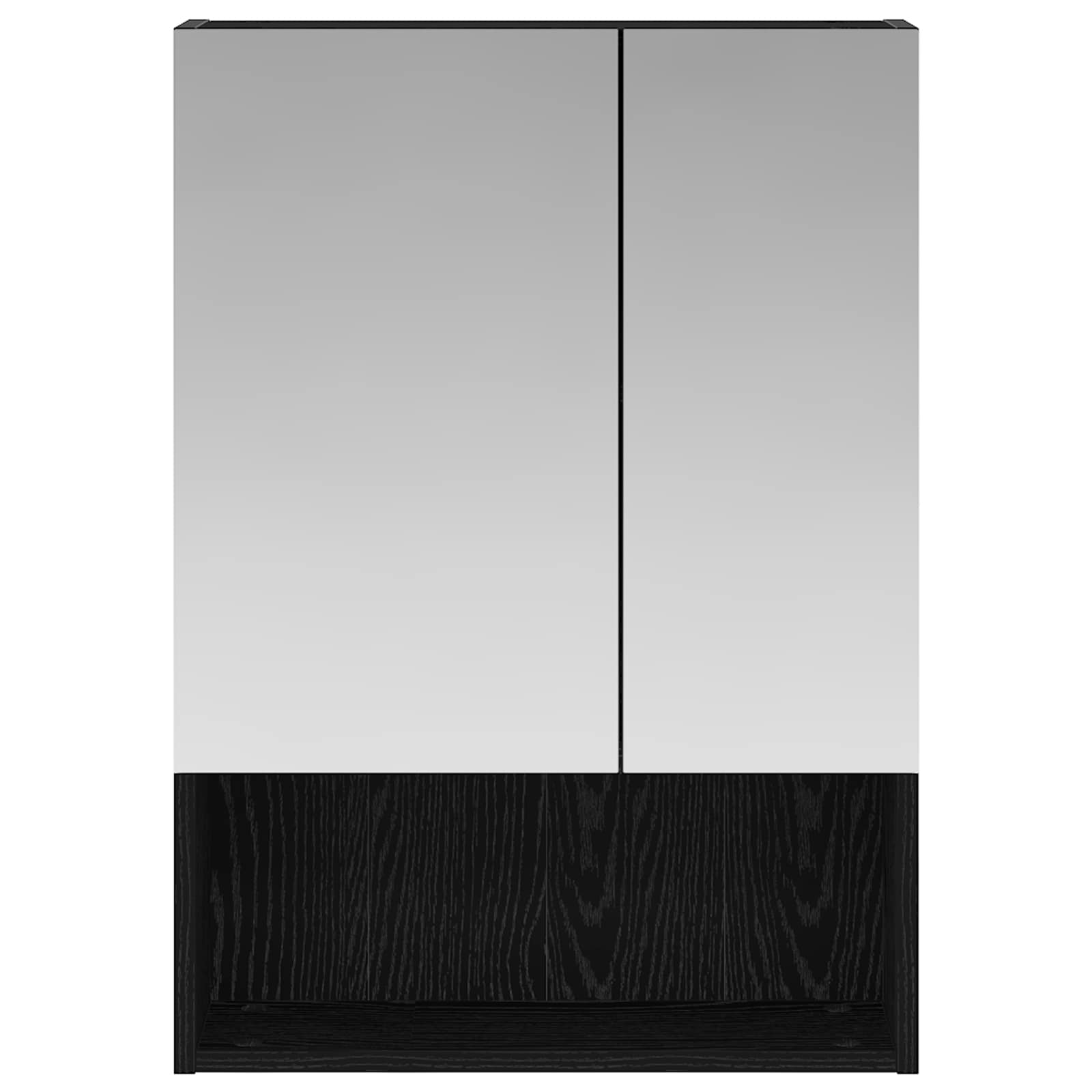 Kupaonski ormar s ogledalom Zidne Crni hrast 50 x 14,5 x 70 cm
