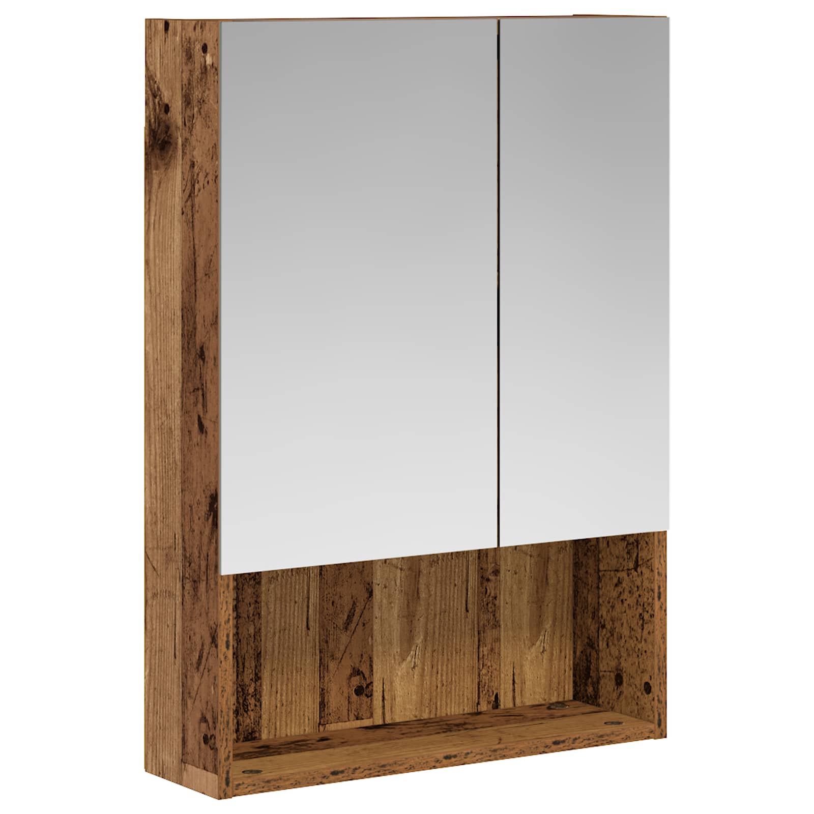 Kupaonski ormar s ogledalom Staro drvo 50 x 14,5 x 70 cm