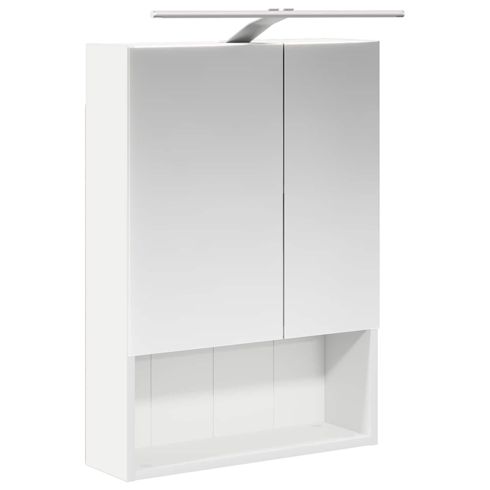 Kupaonski ormar s ogledalom s policom Bijelo 50 x 14,5 x 70 cm