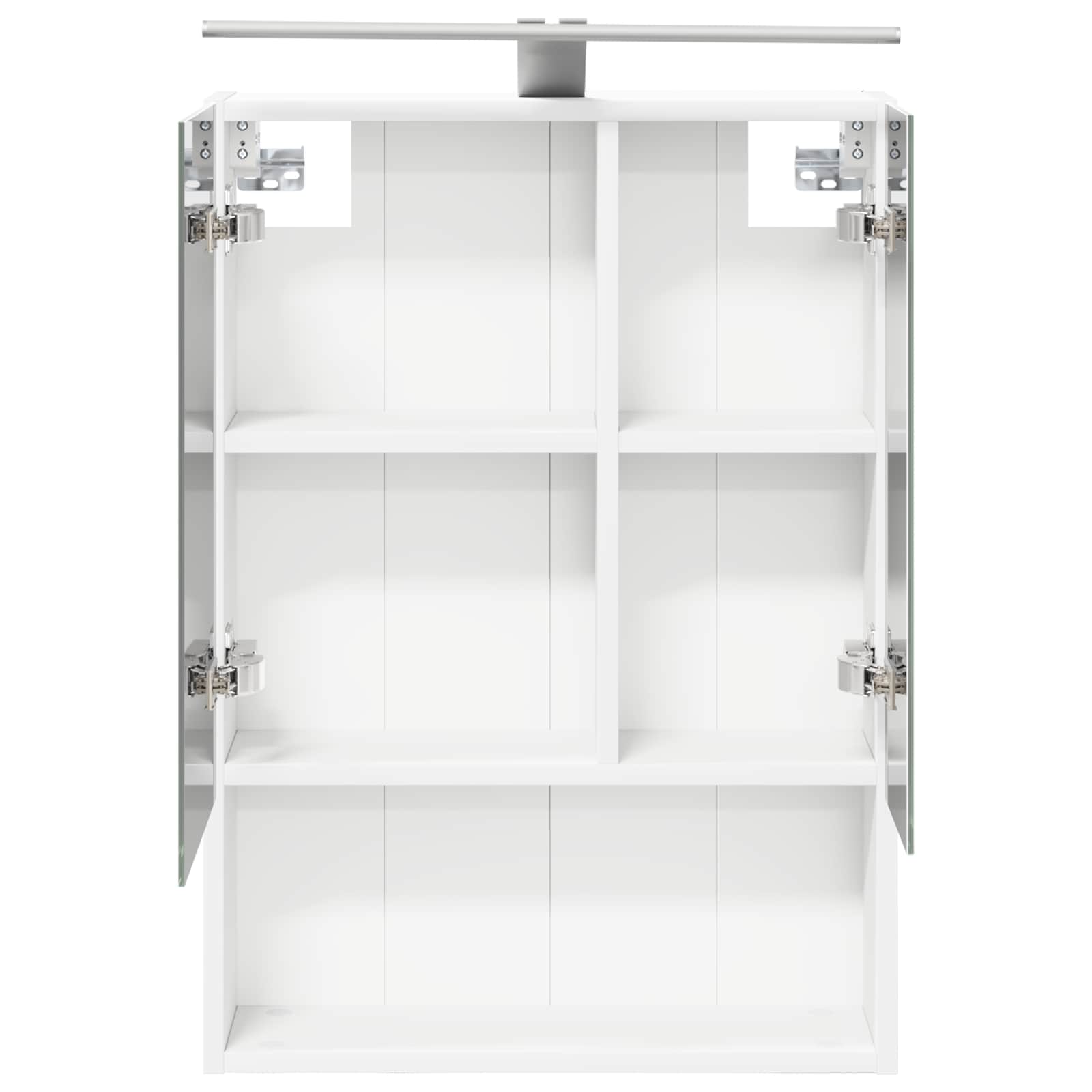 Kupaonski ormar s ogledalom s policom Bijelo 50 x 14,5 x 70 cm