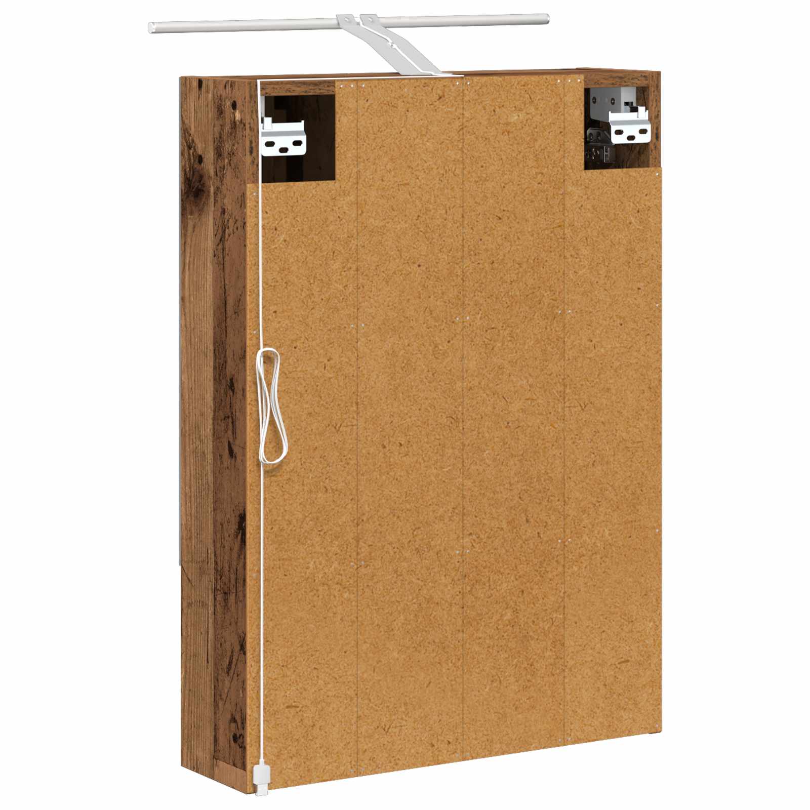 Kupaonski ormar s ogledalom Zidne Staro drvo 50 x 14,5 x 70 cm