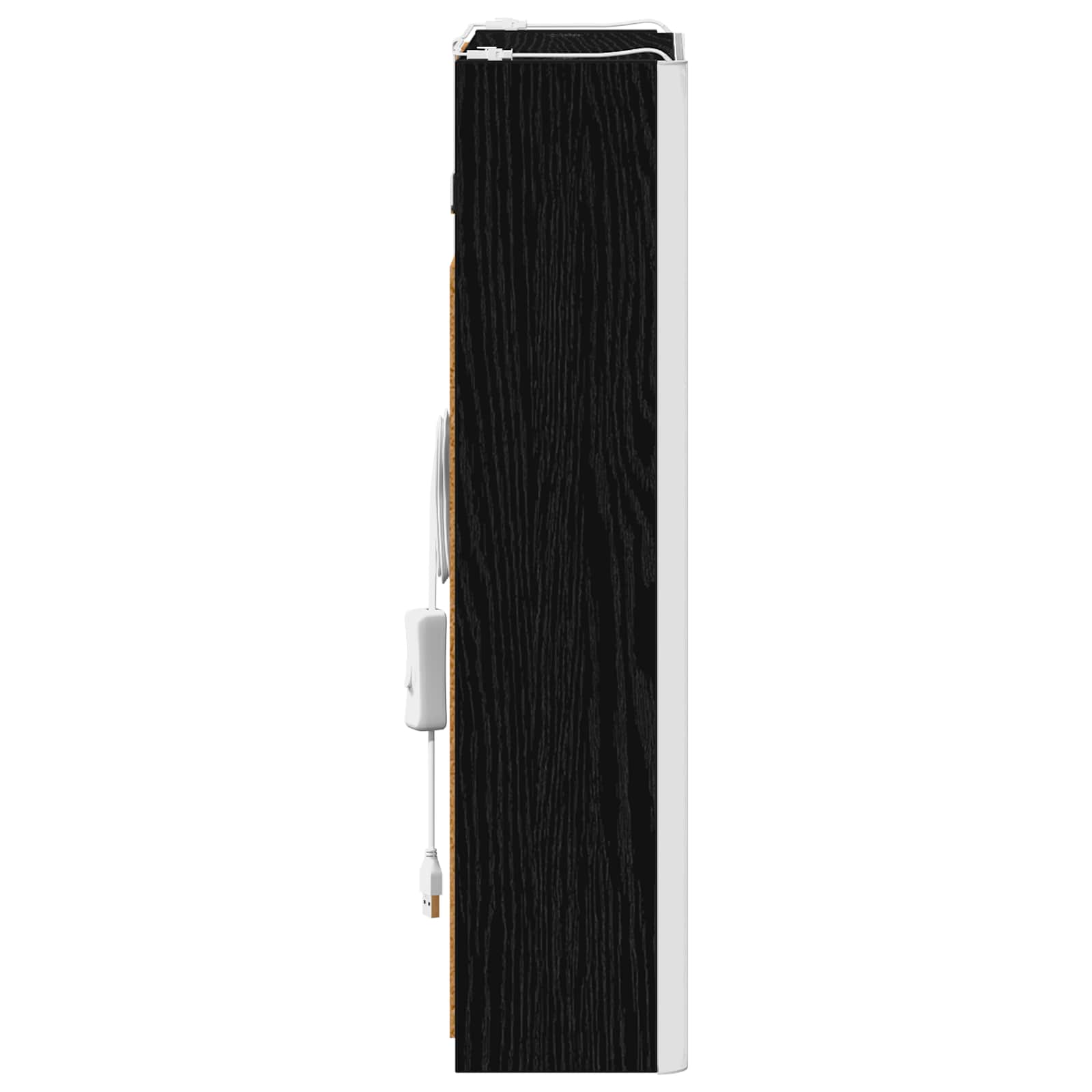 Kupaonski ormar s ogledalom Crni hrast 33 x 11,5 x 50 cm