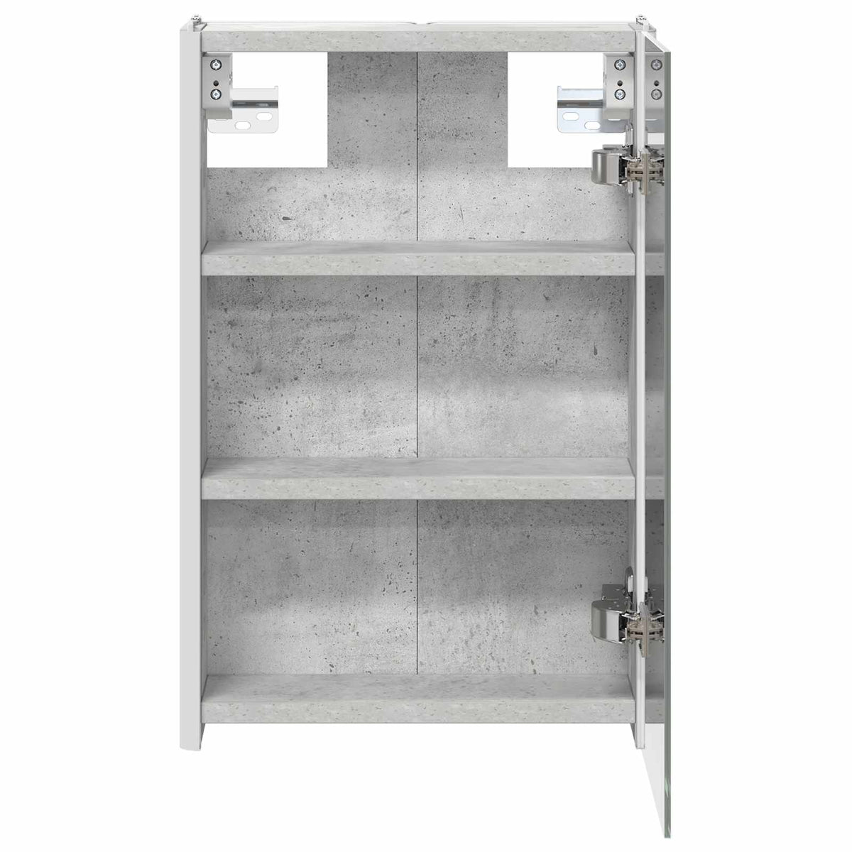 Kupaonski ormar s ogledalom Betonski sivi 33 x 11,5 x 50 cm