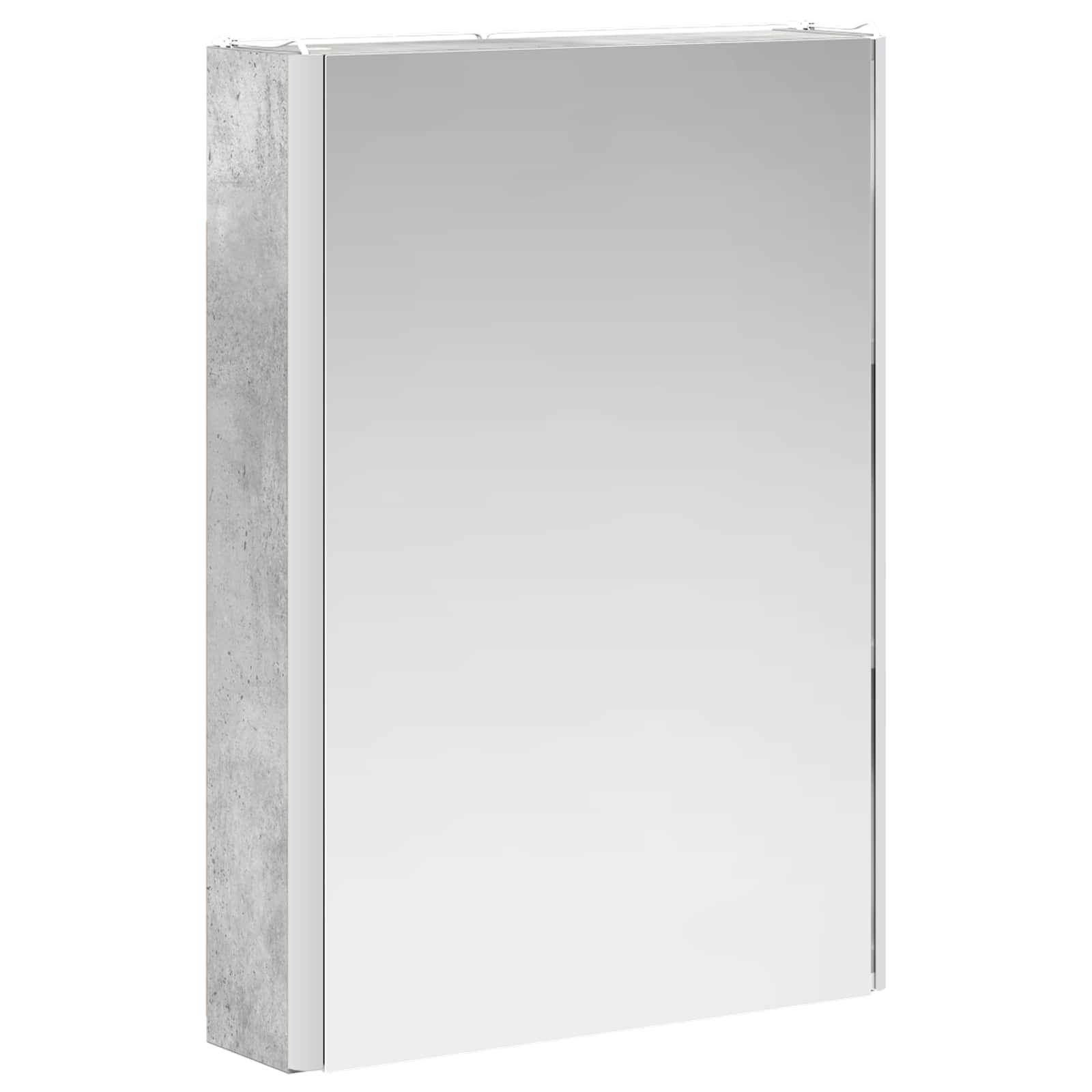 Kupaonski ormar s ogledalom Betonski sivi 43 x 11,5 x 60,5 cm