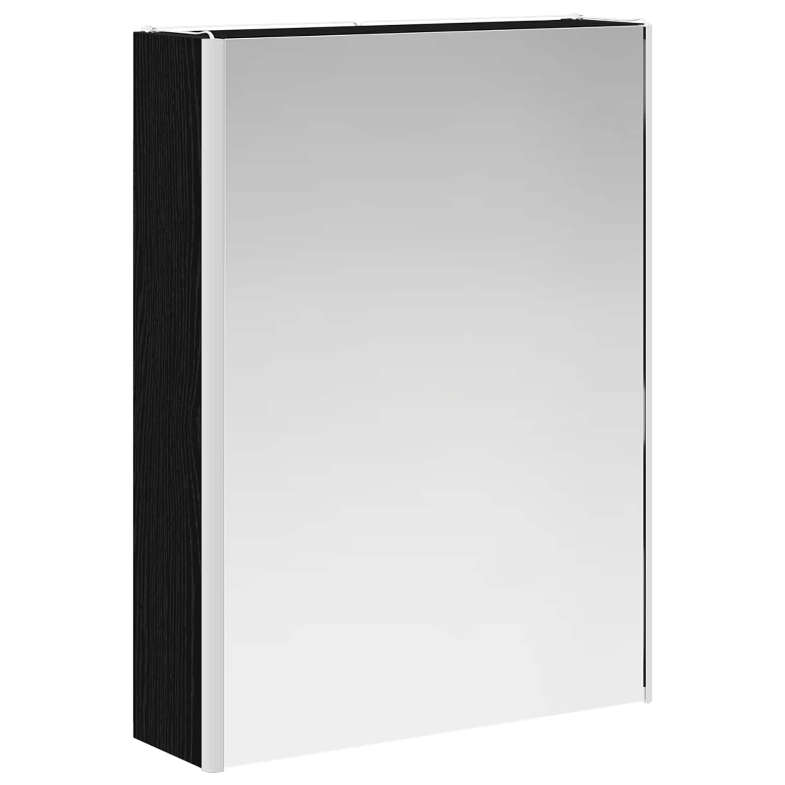 Kupaonski ormar s ogledalom Crni hrast 53,5 x 15,5 x 70 cm
