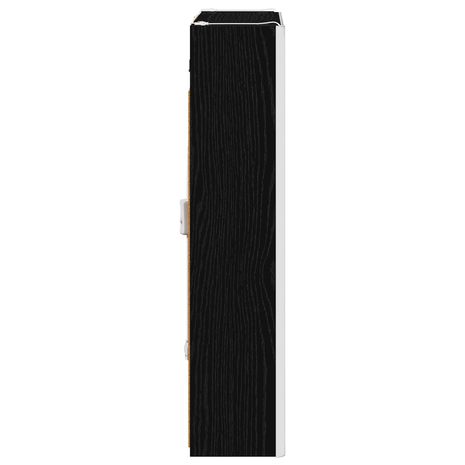 Kupaonski ormar s ogledalom Crni hrast 53,5 x 15,5 x 70 cm