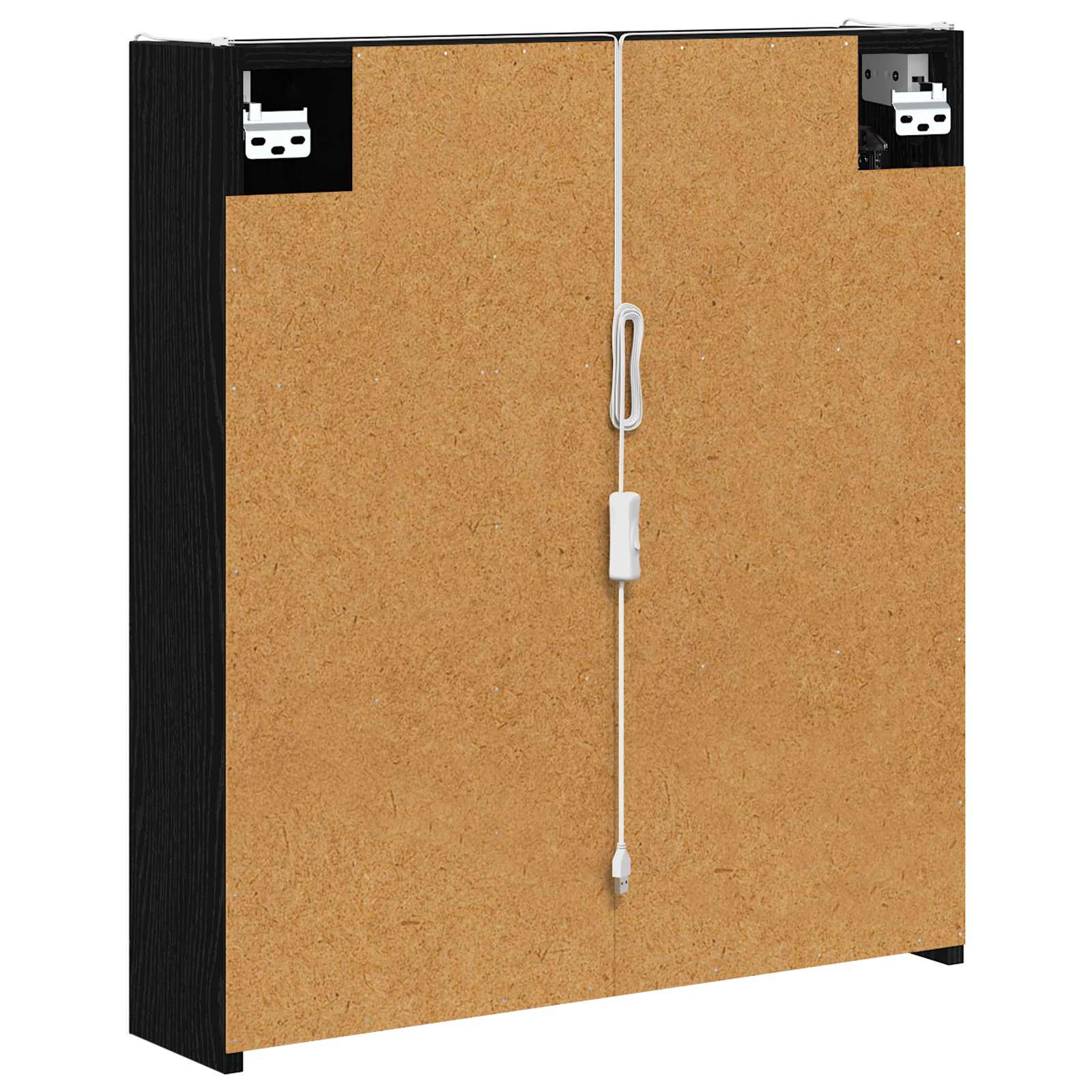 Kupaonski ormar s ogledalom Crni hrast 63,5 x 15,5 x 70 cm