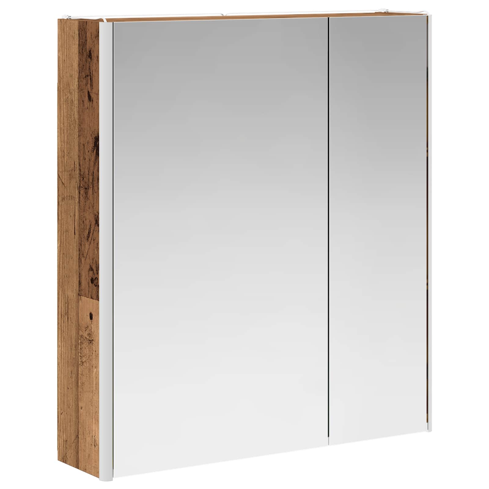Kupaonski ormar s ogledalom Staro drvo 63,5 x 15,5 x 70 cm