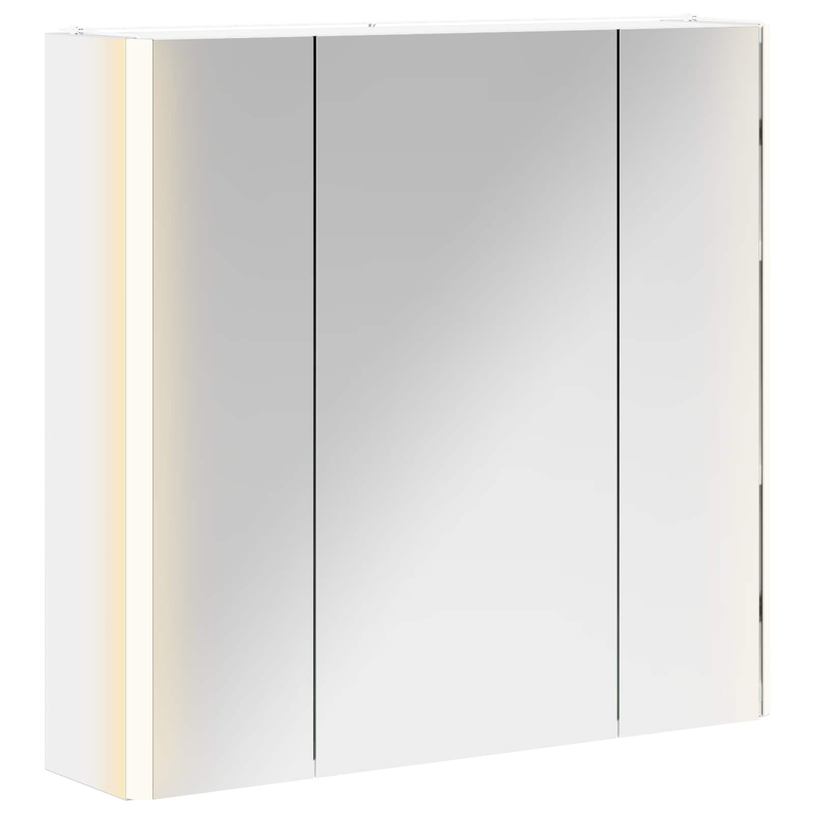 Kupaonski ormar s ogledalom Bijelo 63,5 x 15,5 x 60,5 cm