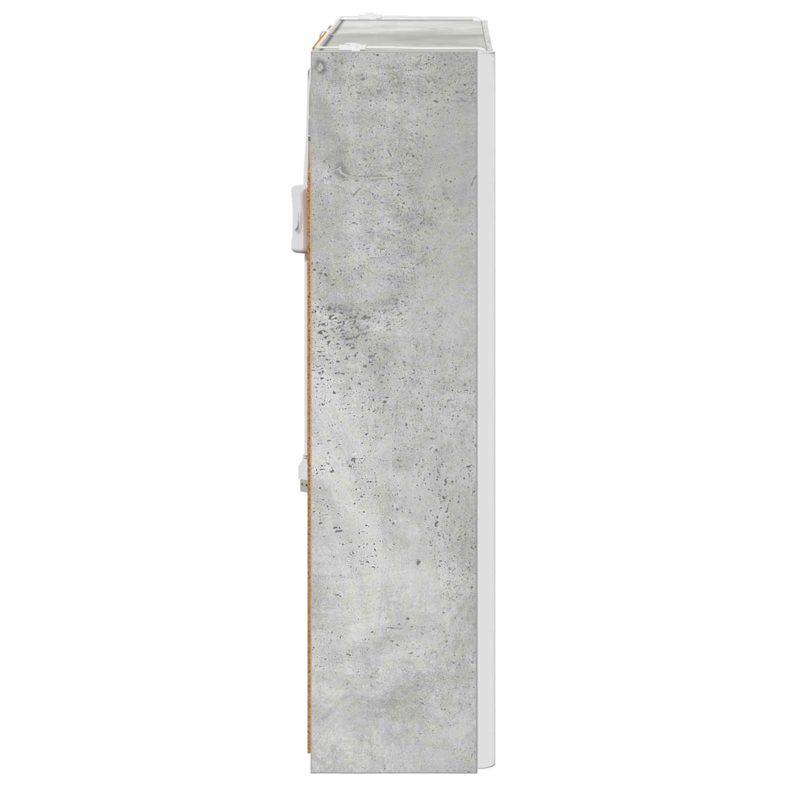Kupaonski ormar s ogledalom Betonski sivi 63,5 x 15,5 x 60,5 cm