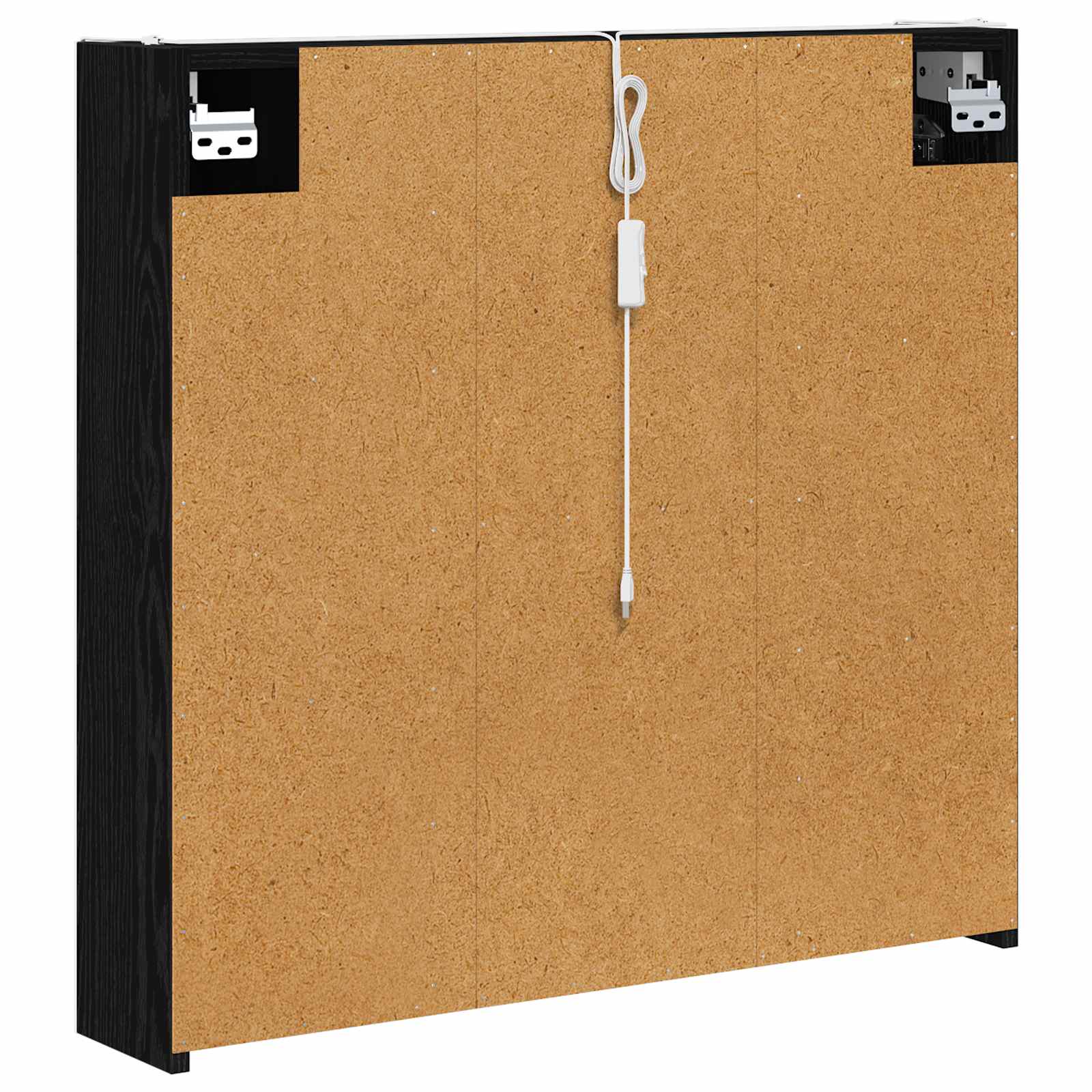 Kupaonski ormar s ogledalom Crni hrast 73.5 x 15.5 x 70 cm