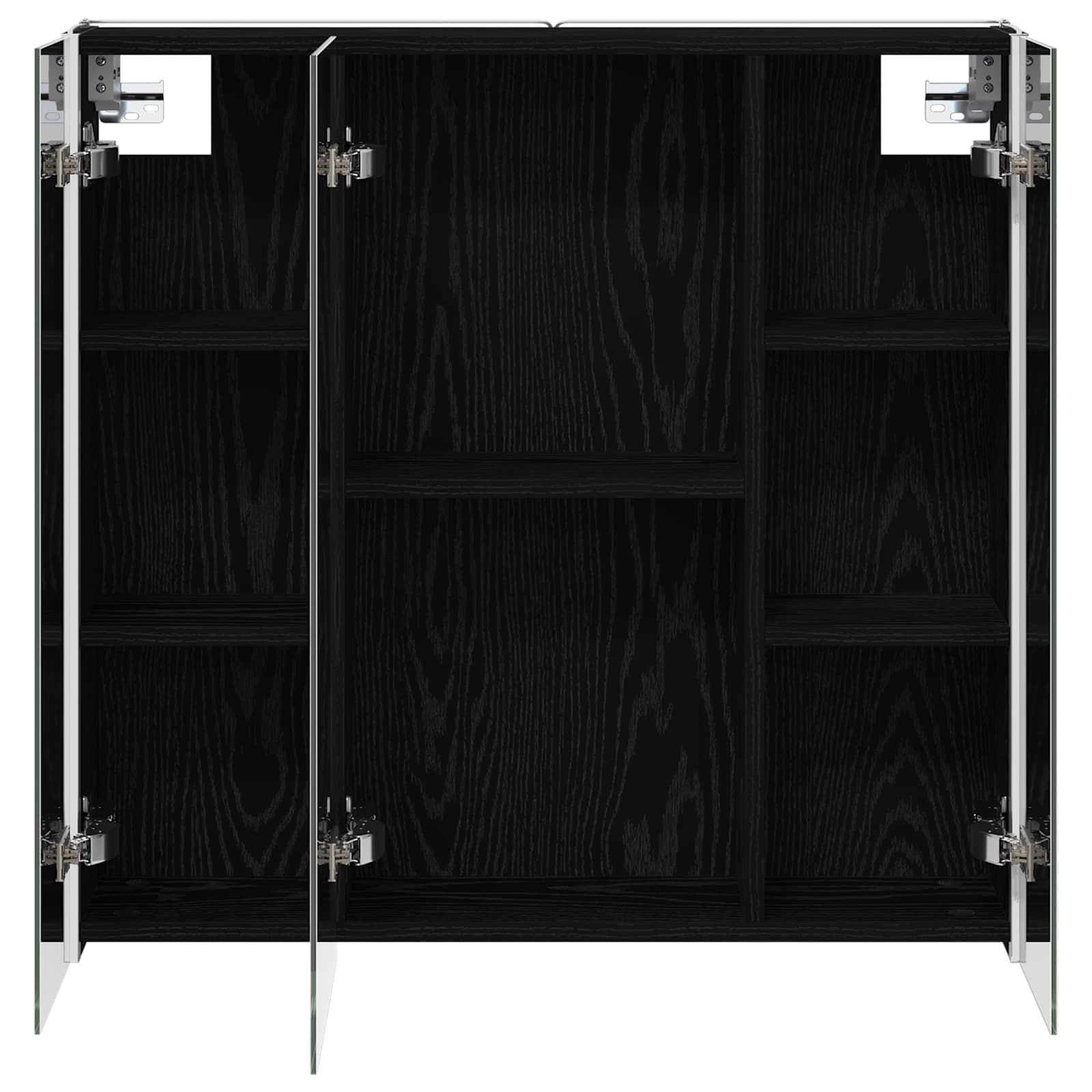 Kupaonski ormar s ogledalom Crni hrast 73.5 x 15.5 x 70 cm