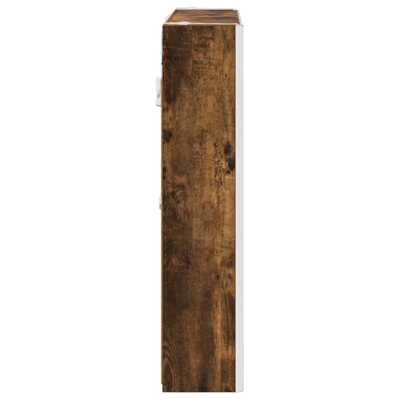 Kupaonski ormar s ogledalom Dimljeni hrast 73.5 x 15.5 x 70 cm