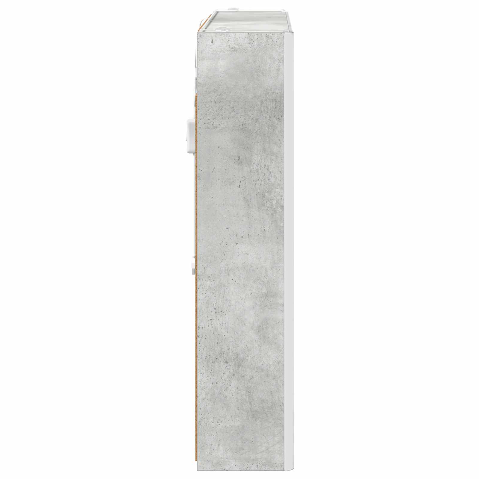 Kupaonski ormar s ogledalom Betonski sivi 83,5 x 15,5 x 70 cm