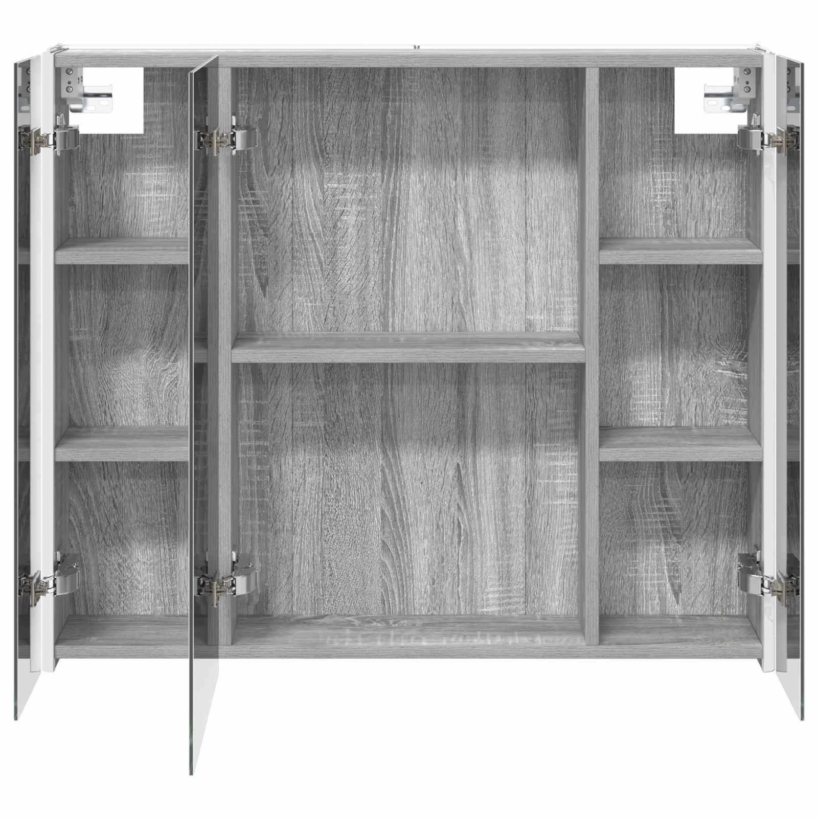 Kupaonski ormar s ogledalom Siva Sonoma 83,5 x 15,5 x 70 cm