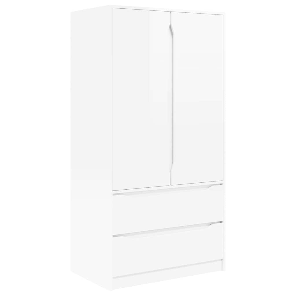 Ormarić s ladicama Visoki Sjaj Bijeli 79,5 x 49 x 156 cm