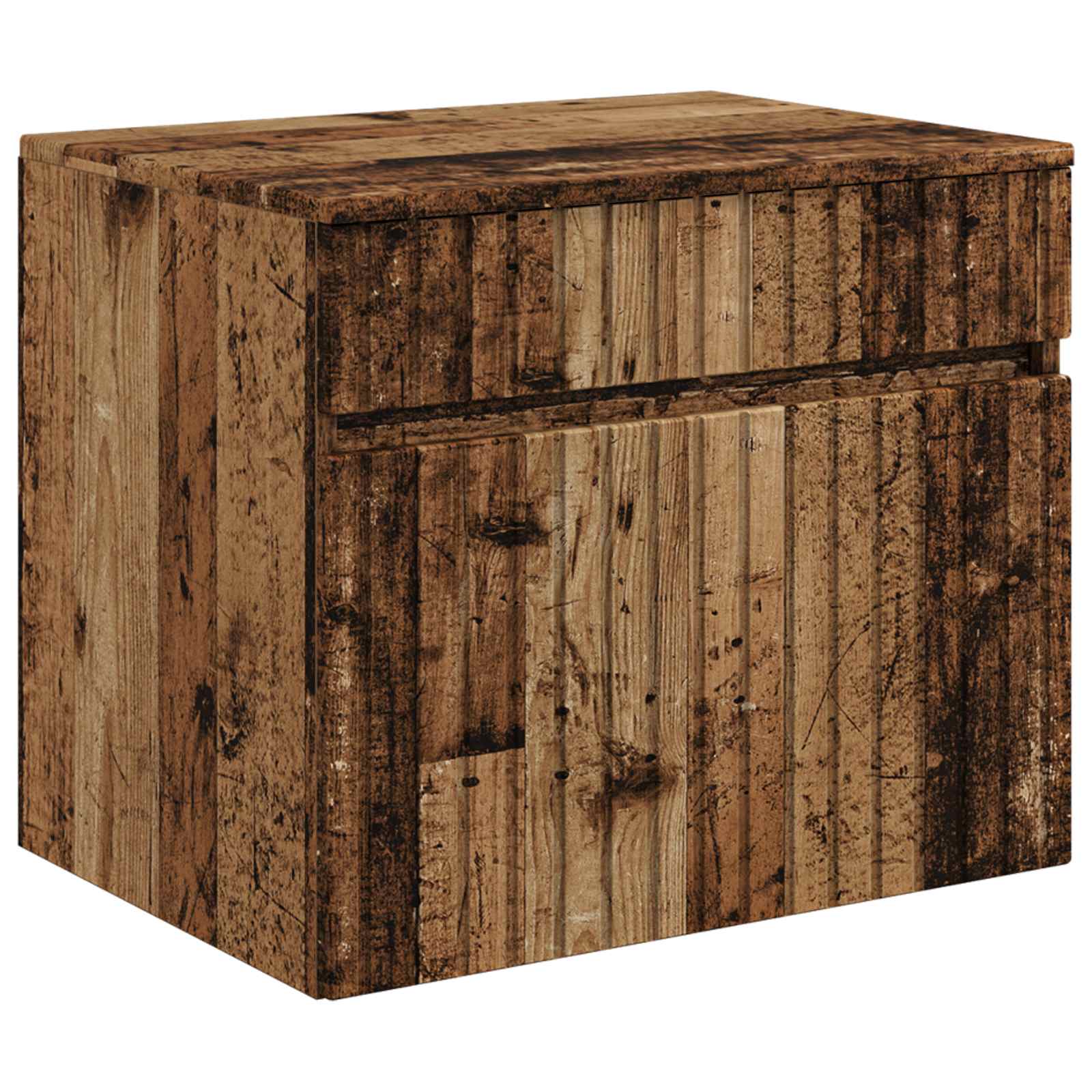 Set ormarića za kupaonicu 5 pcs Staro drvo 53 x 15,5 x 70 cm