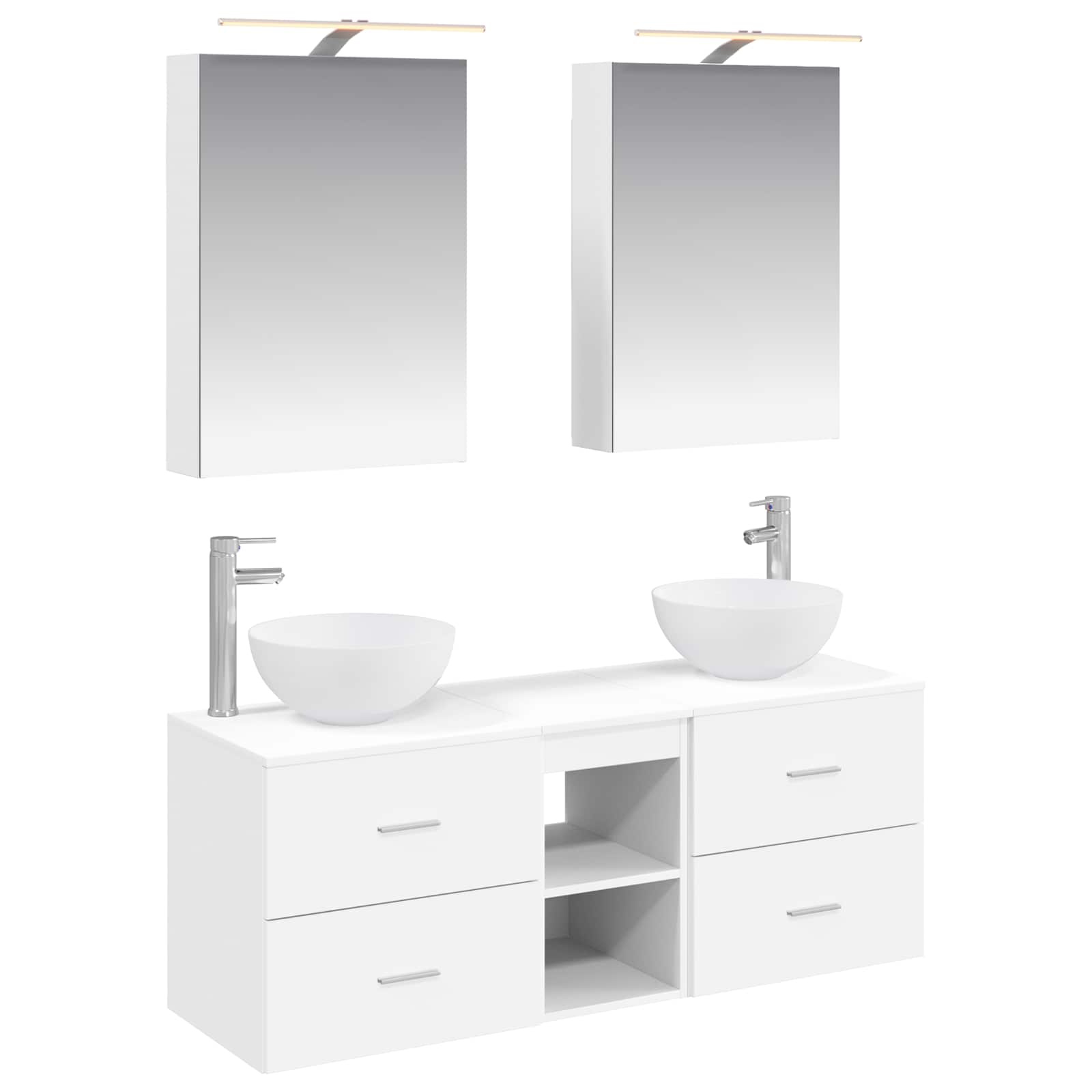 Set namještaja za kupaonicu 5 pcs Bijela