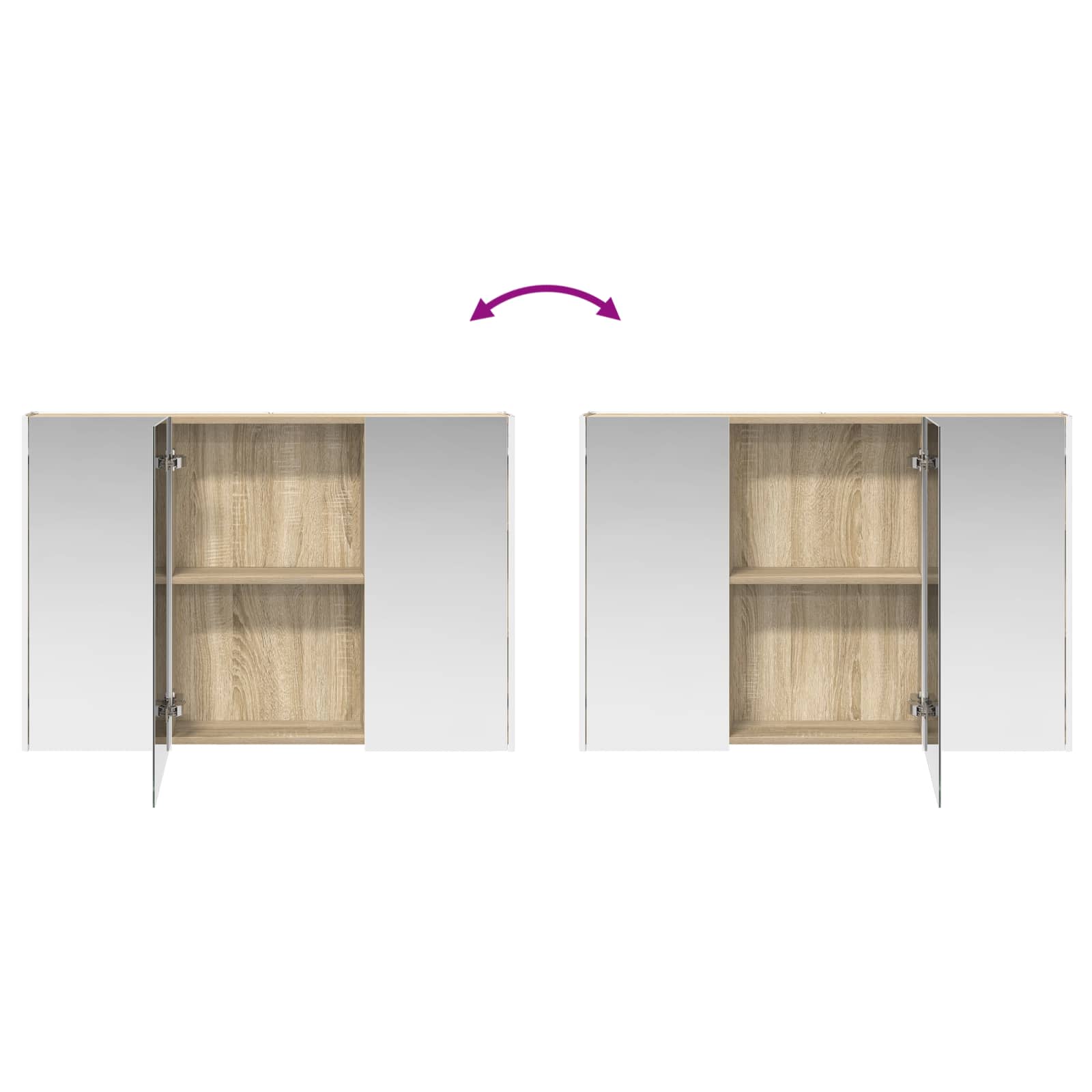 Set namještaja za kupaonicu 4 pcs Hrast sonoma