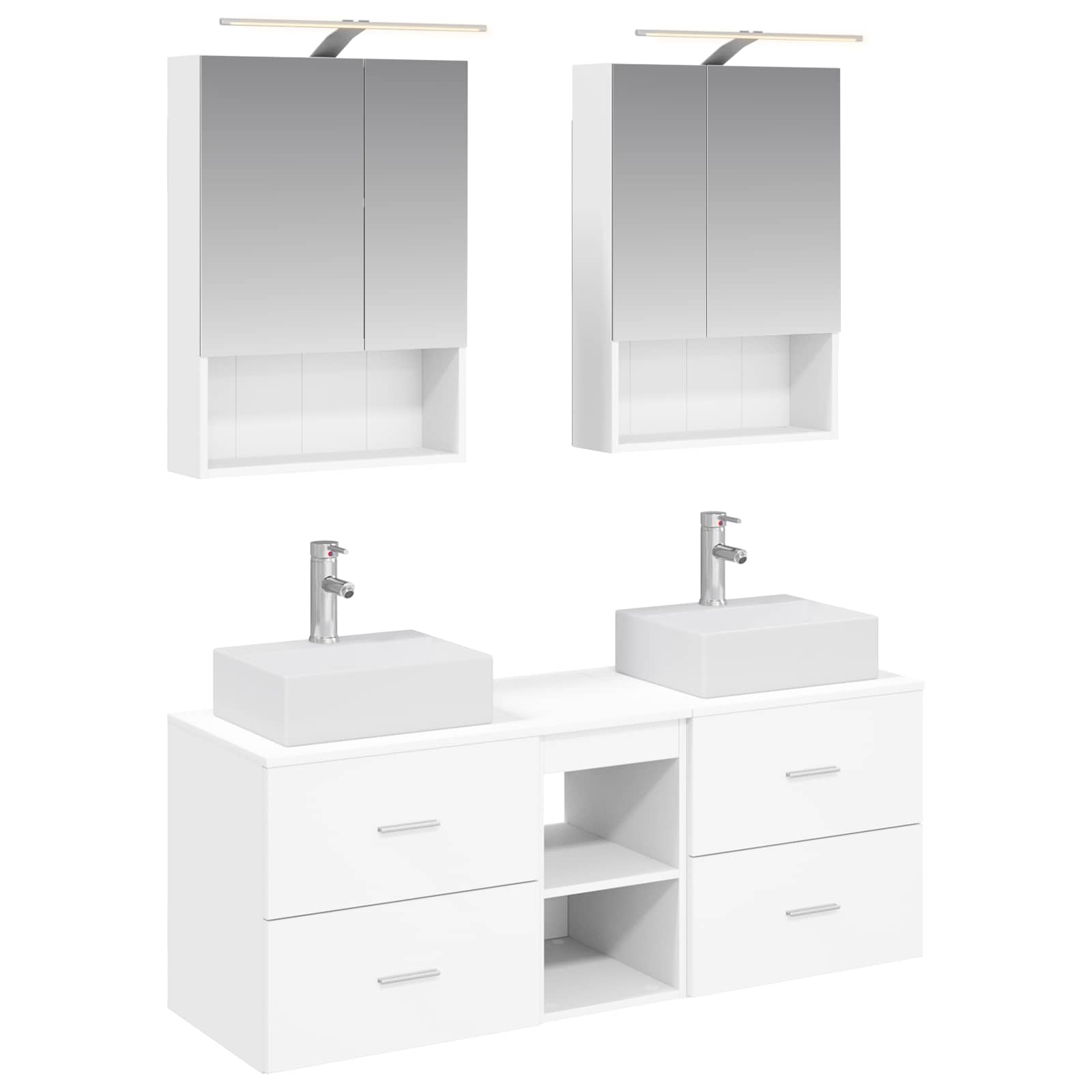 Set namještaja za kupaonicu 5 pcs Bijela