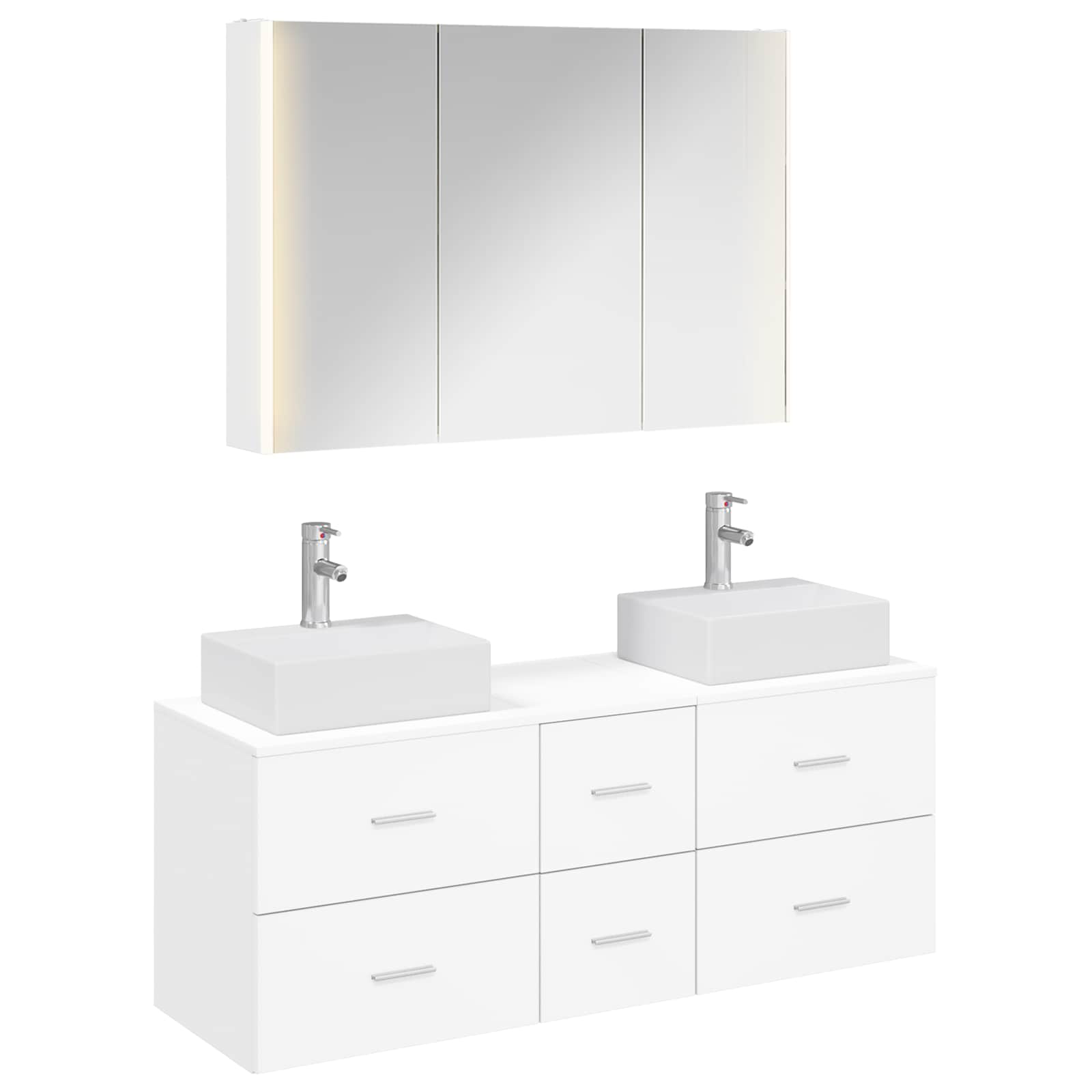 Set namještaja za kupaonicu 4 pcs Bijela