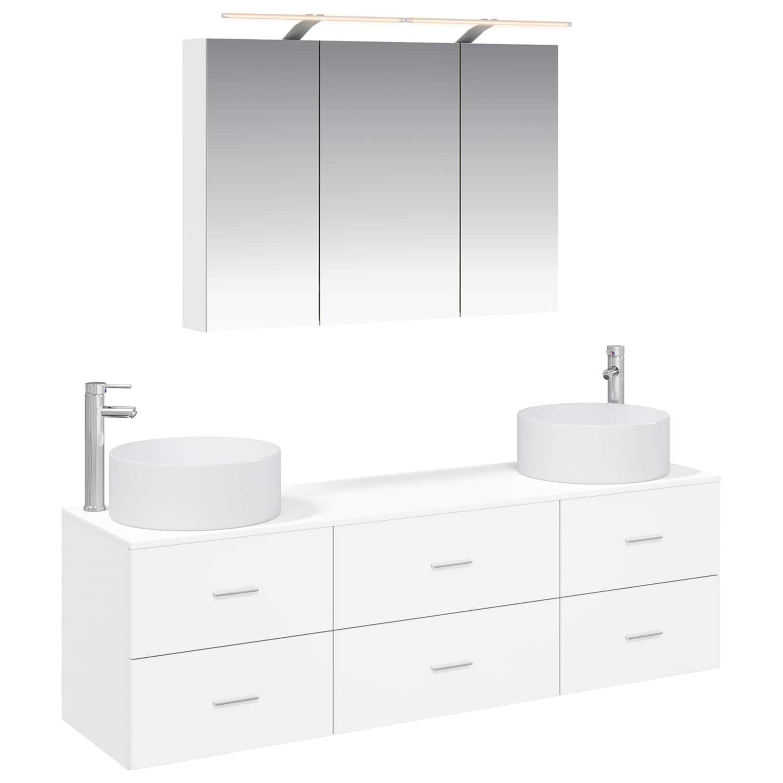 Set namještaja za kupaonicu 4 pcs Bijela