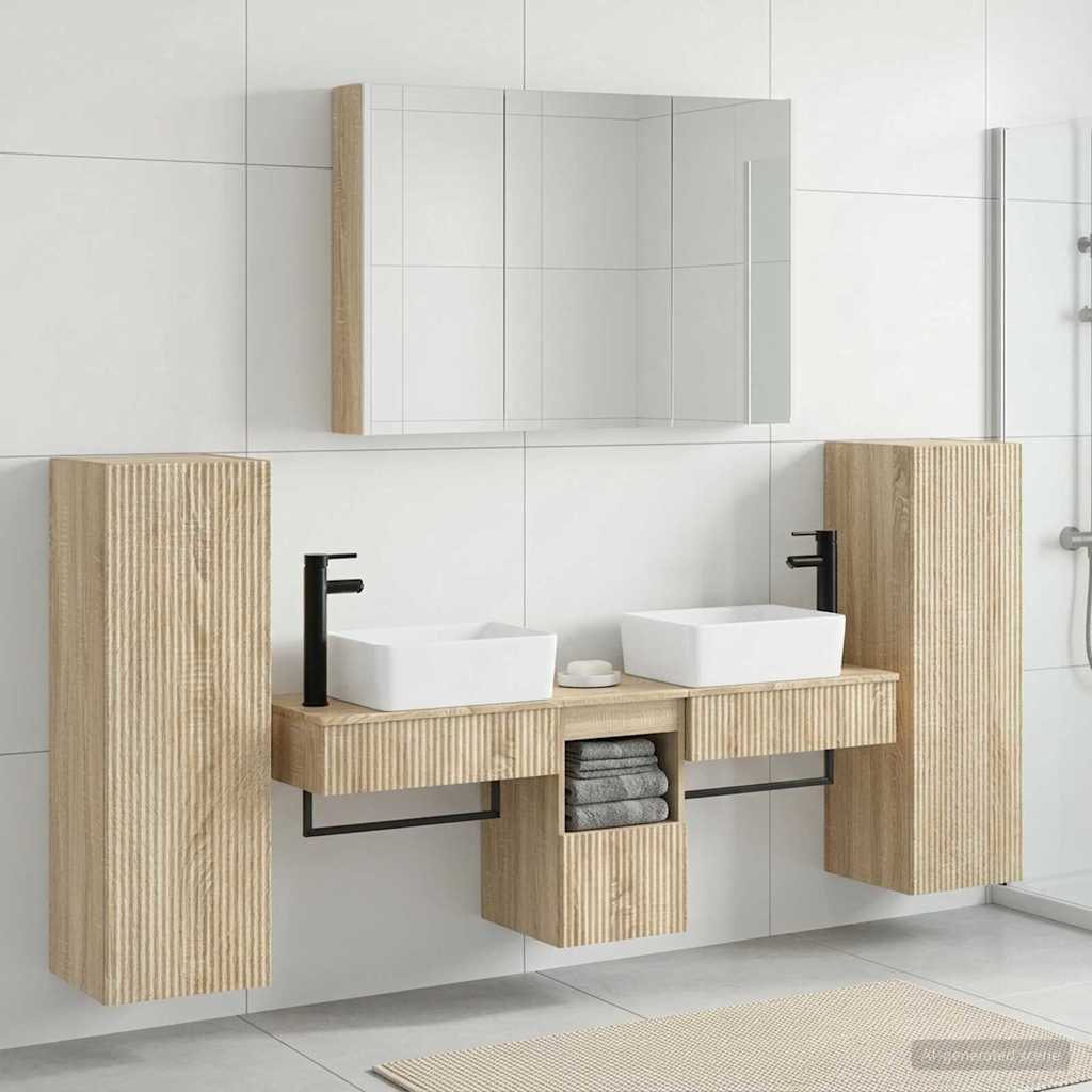Set namještaja za kupaonicu 6 pcs Hrast sonoma
