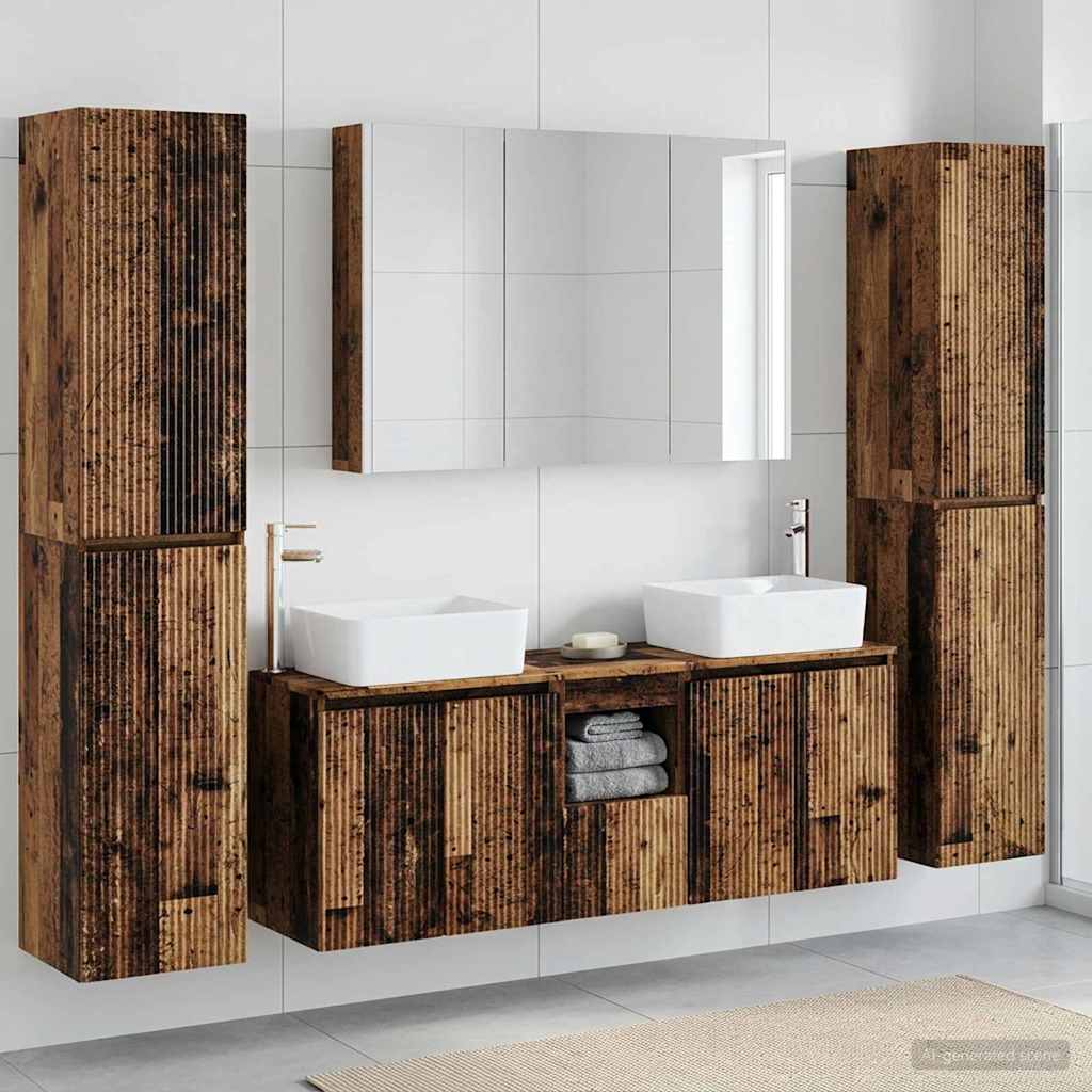 Set namještaja za kupaonicu 6 pcs Staro drvo