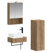 Set ormarića za kupaonicu 4 pcs Hrast artisan 50 x 14,5 x 70 cm