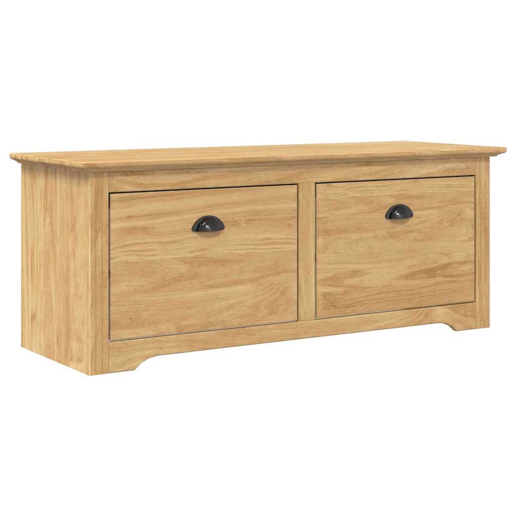 Klupa za hodnik s ladicama BODO Medeno smeđa 118 x 40 x 50 cm